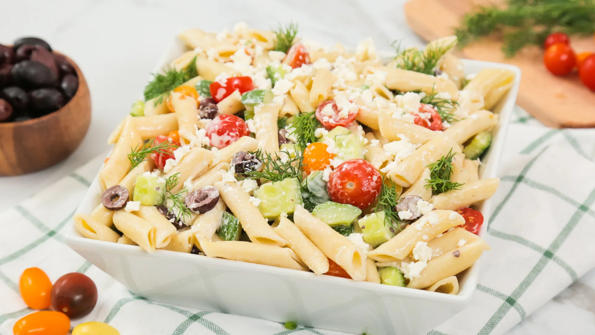 Creamy Greek Pasta Salad