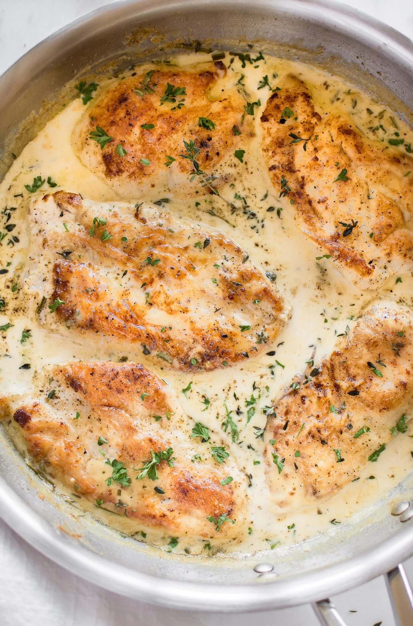 Creamy Herb Chicken with Marquis Potatoes