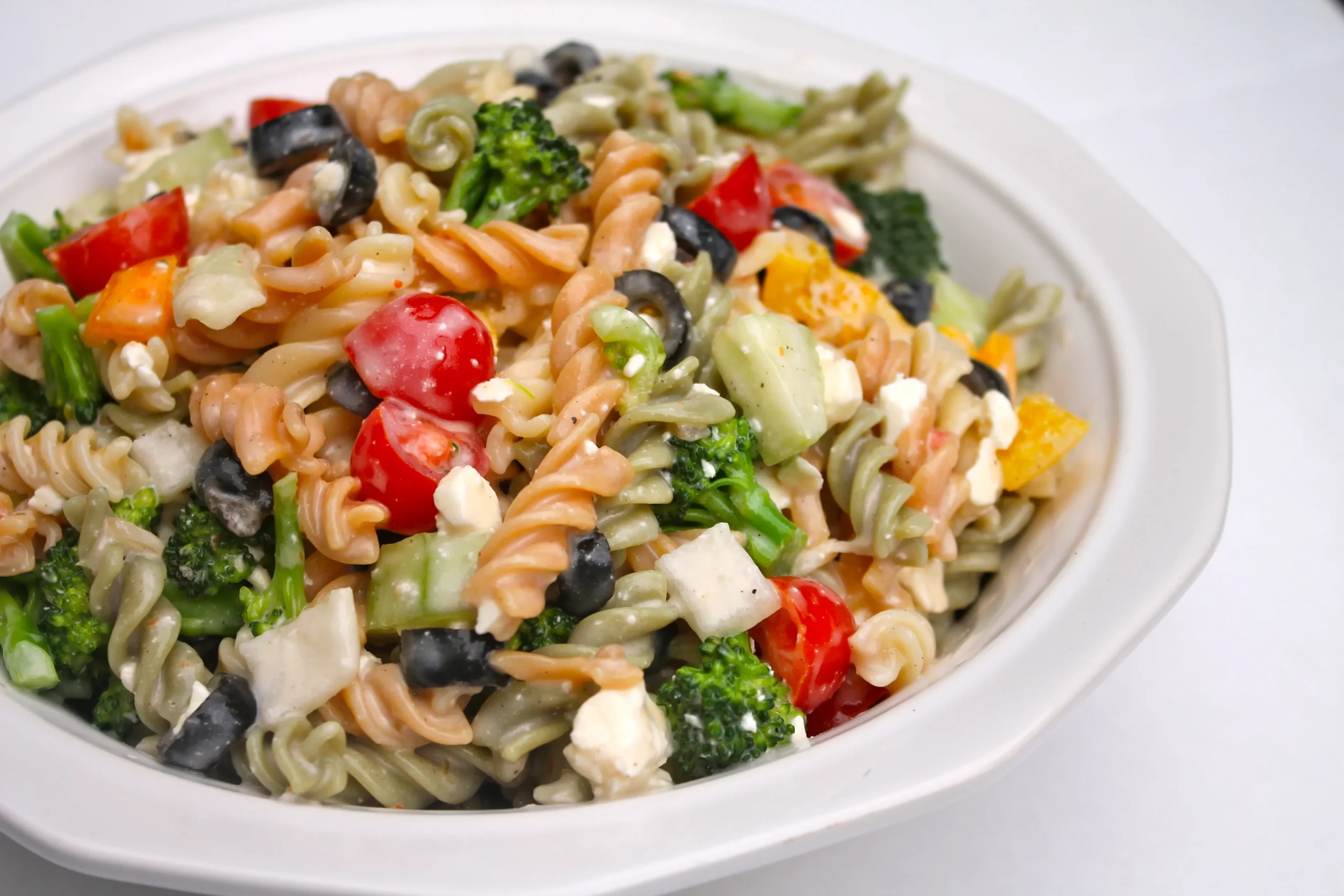 Creamy Italian Tricolor Pasta Salad