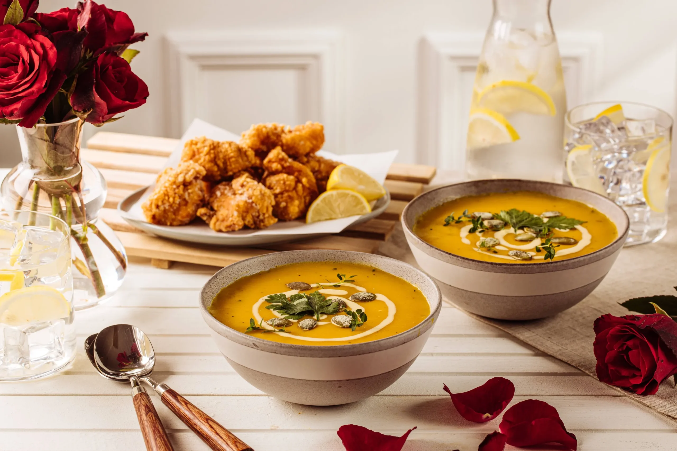 Creamy Kalabasa Galangal Soup