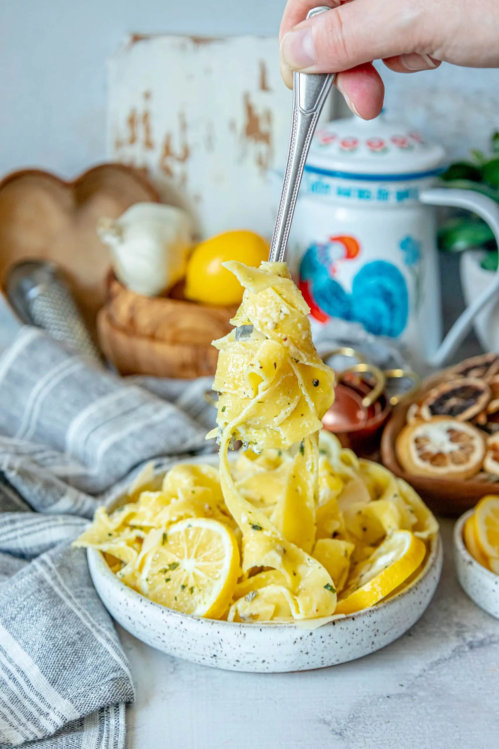 Creamy Lemon Garlic Pasta