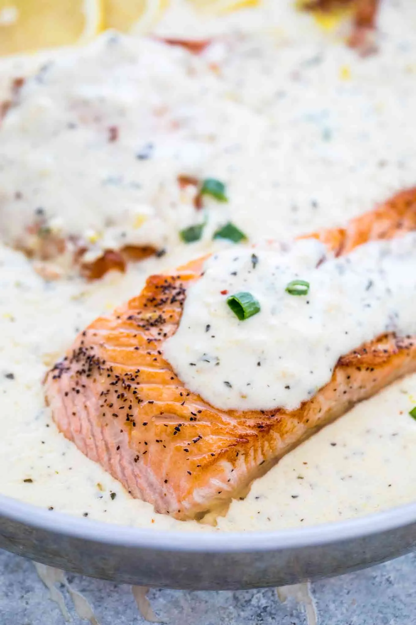 Creamy Lemon Garlic Salmon