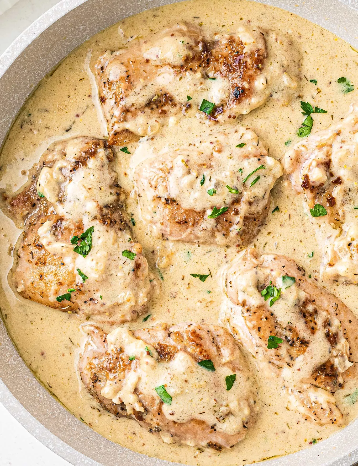Creamy Mustard Baked Chicken Thighs
