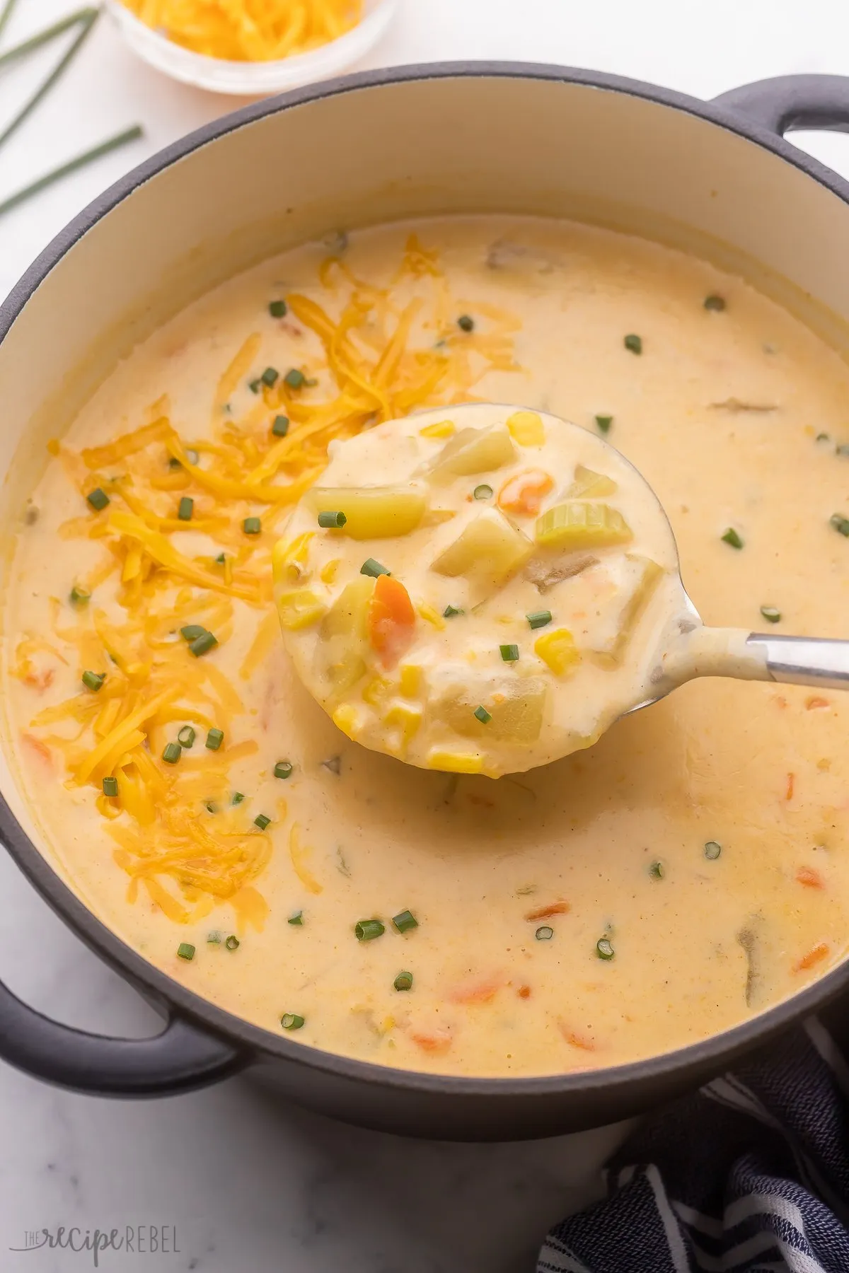 Creamy Nacho Potato Soup