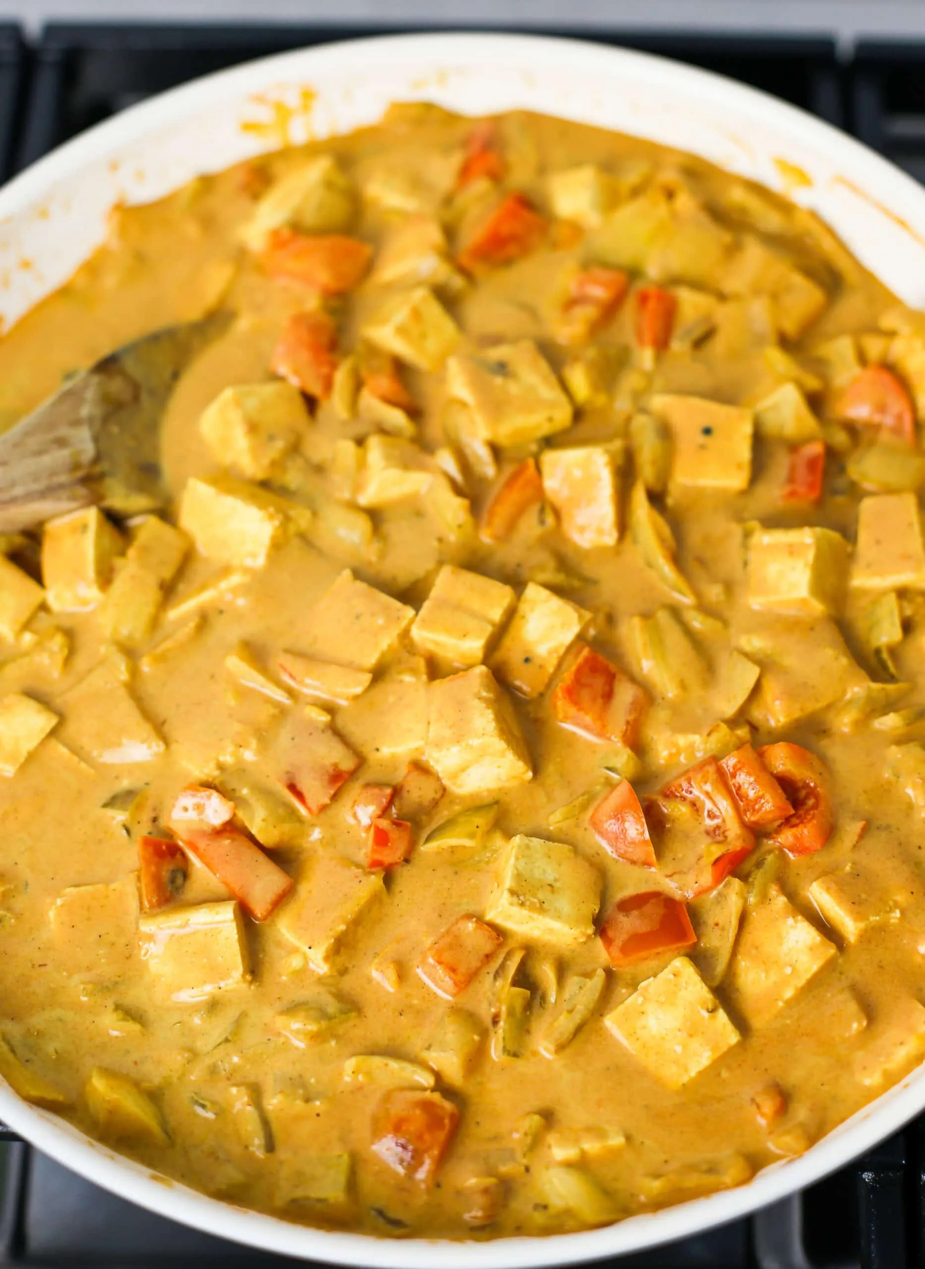 Creamy Tofu with Mixed Vegetables