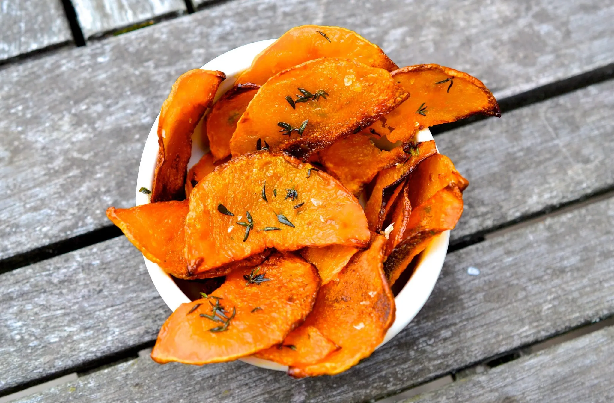 Crispy Baked Butternut Squash Chips