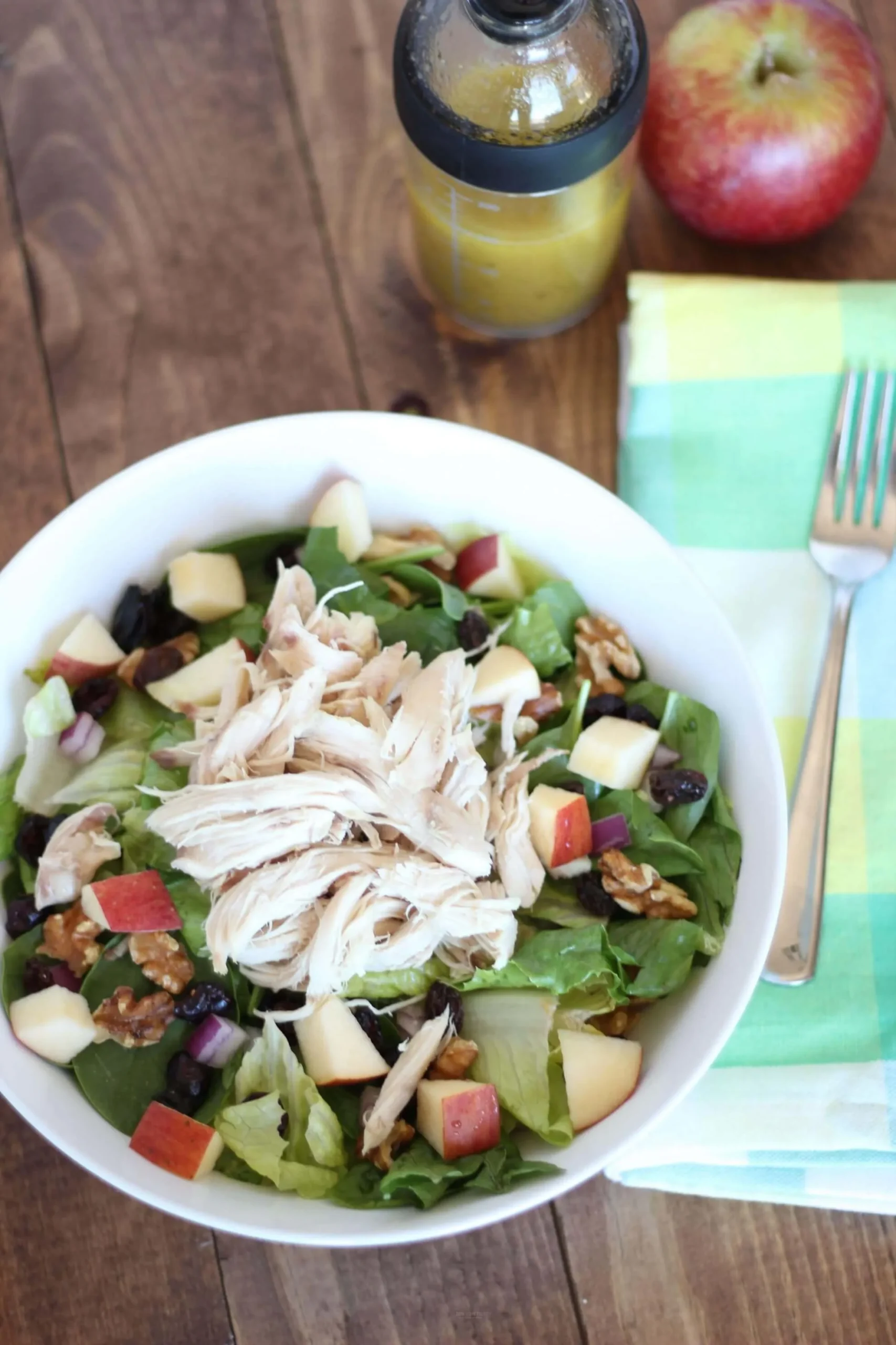 Crispy Chicken Salad with Apples and Bacon