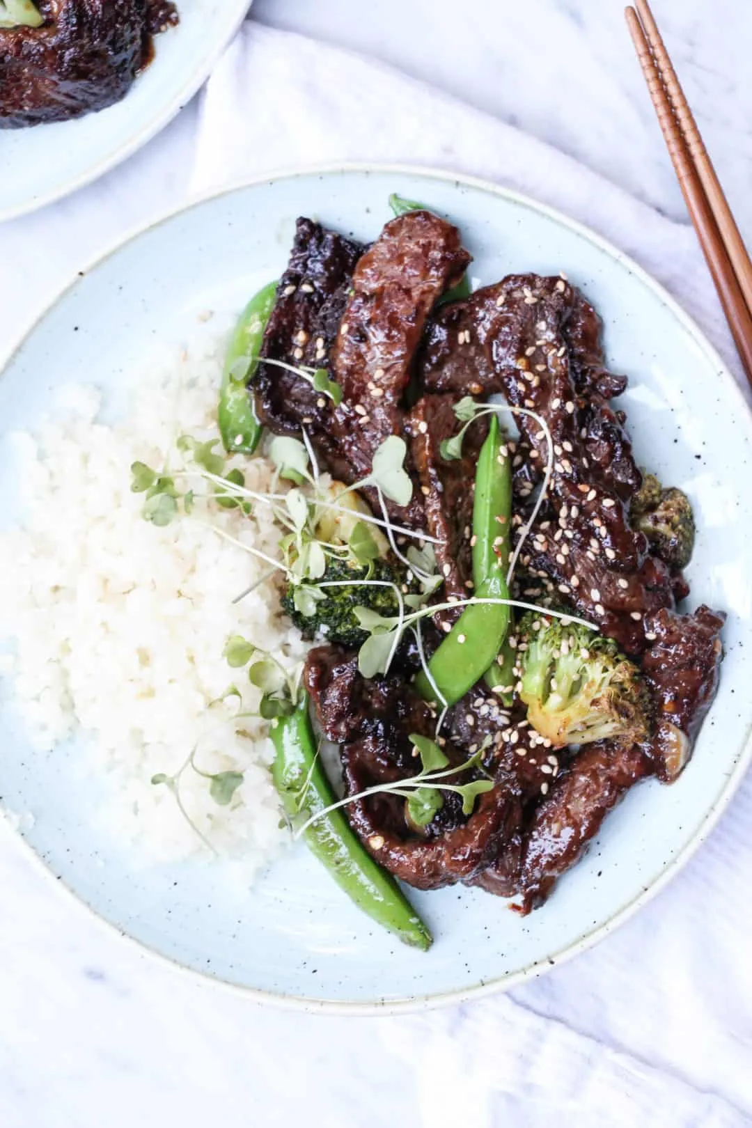 Crispy Gingered Beef Broccoli Stir Fry
