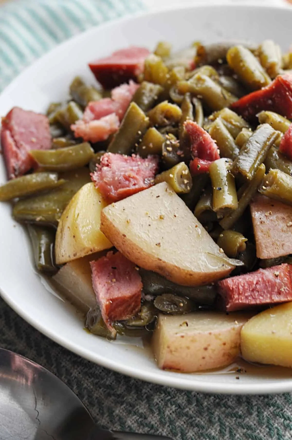 Crock Pot Beans Ham