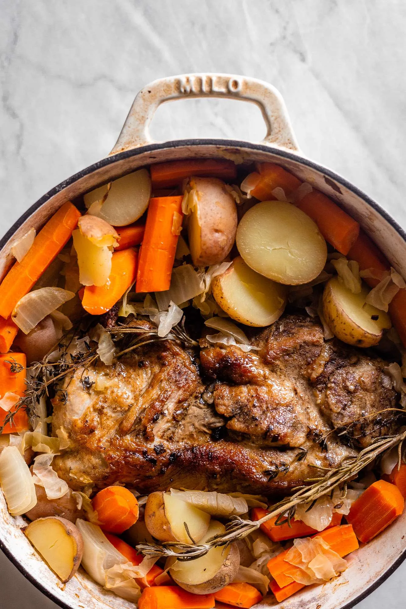 Crock Pot Pork Roast with Sauerkraut