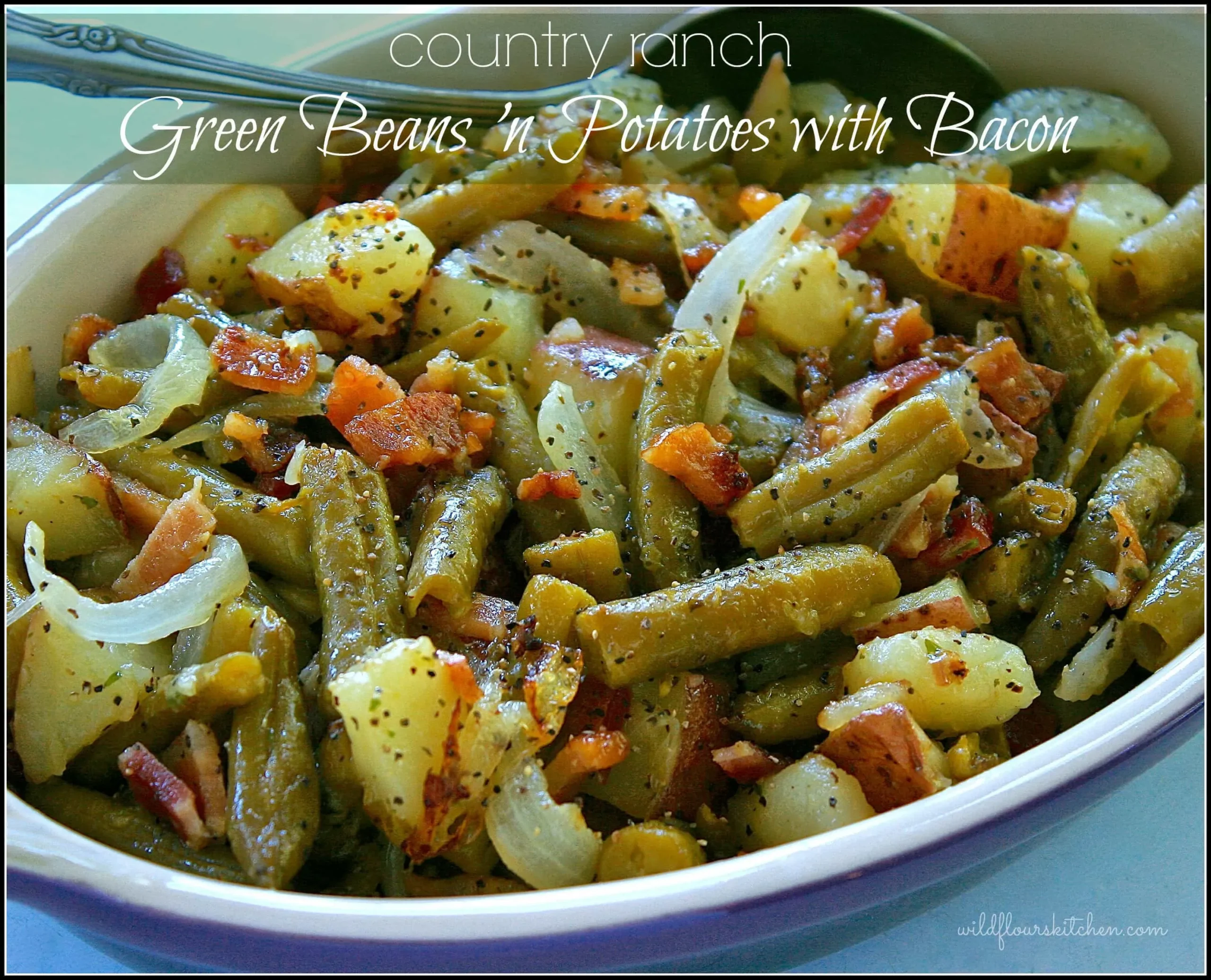 Crock Pot Ranch Green Beans and Potatoes