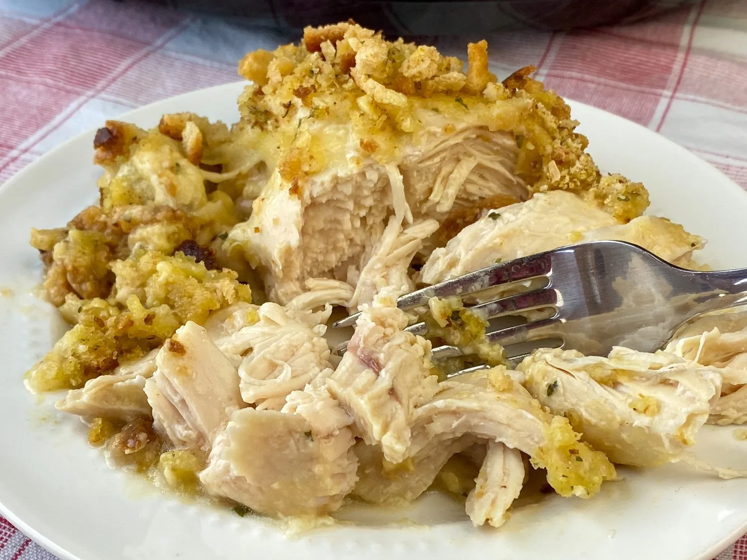 Crock Pot Swiss Chicken Stuffing Casserole
