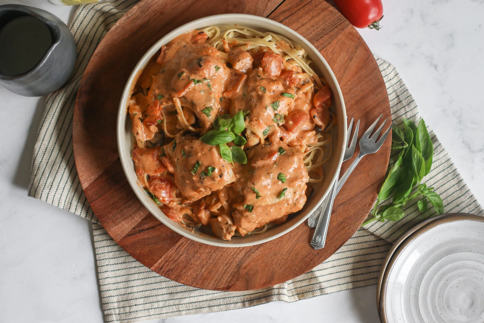 Crockpot Tomato Basil Chicken