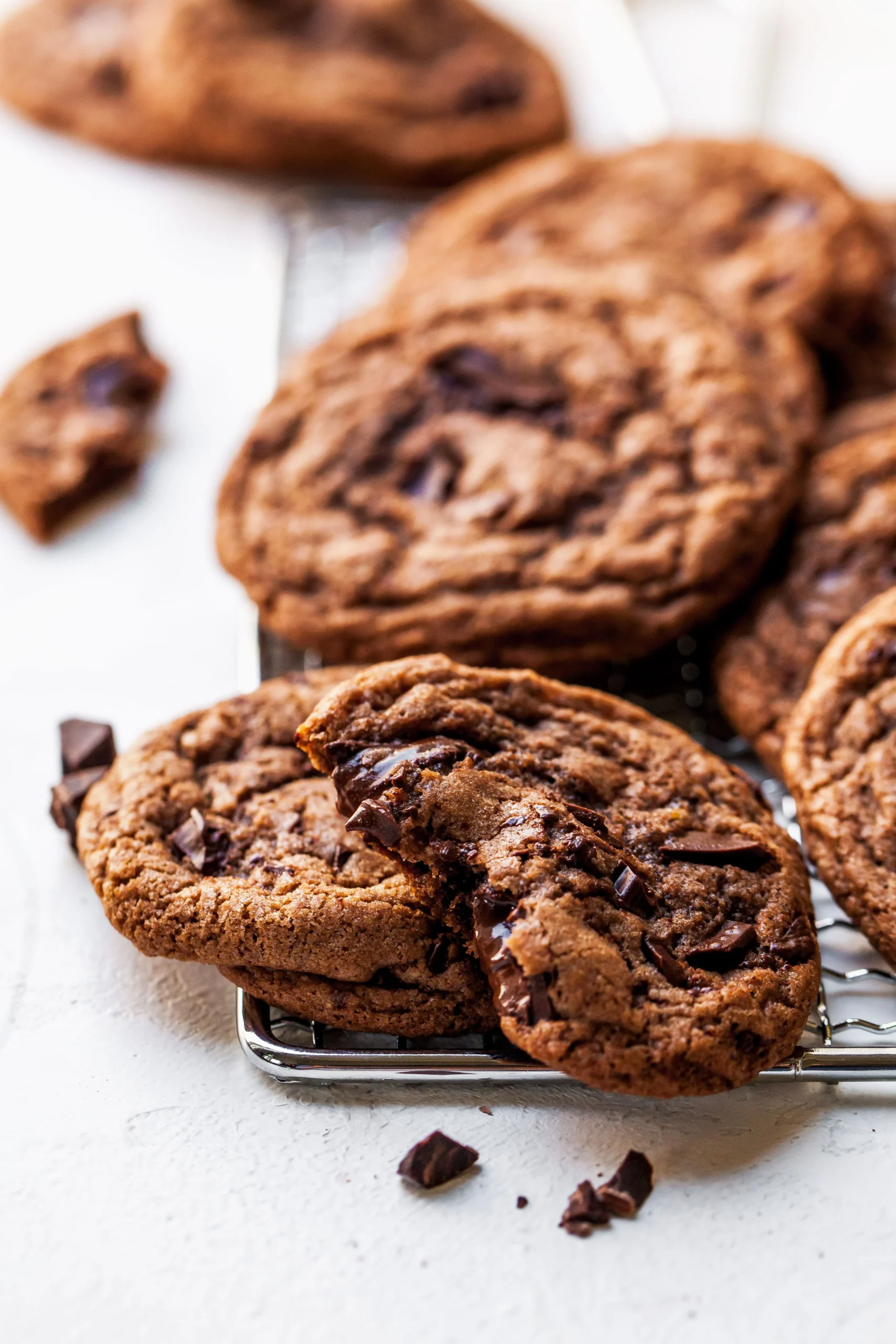 Crunchy Chocolate Tahini Cookies