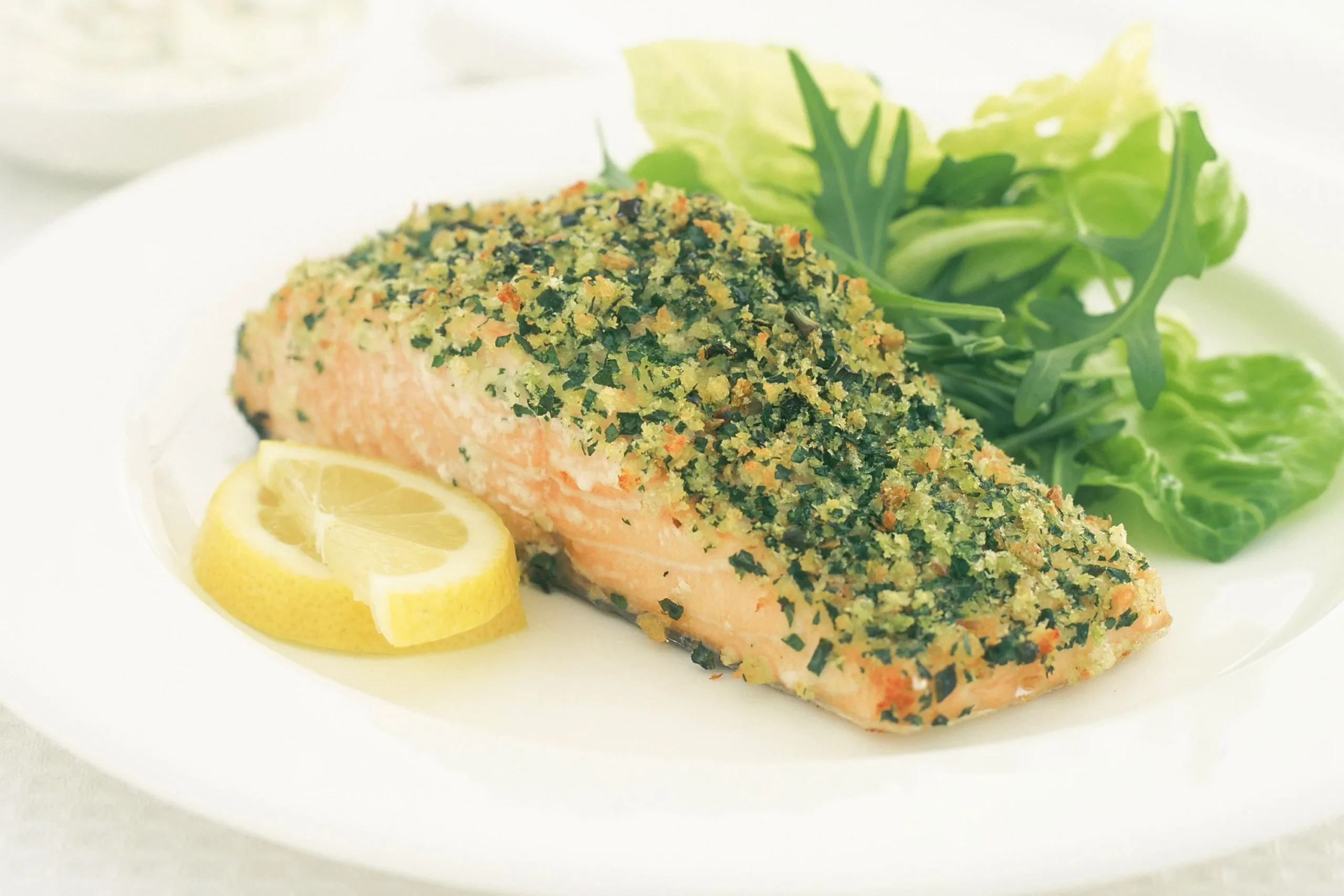 Crusted Salmon with Herbed Mayonnaise