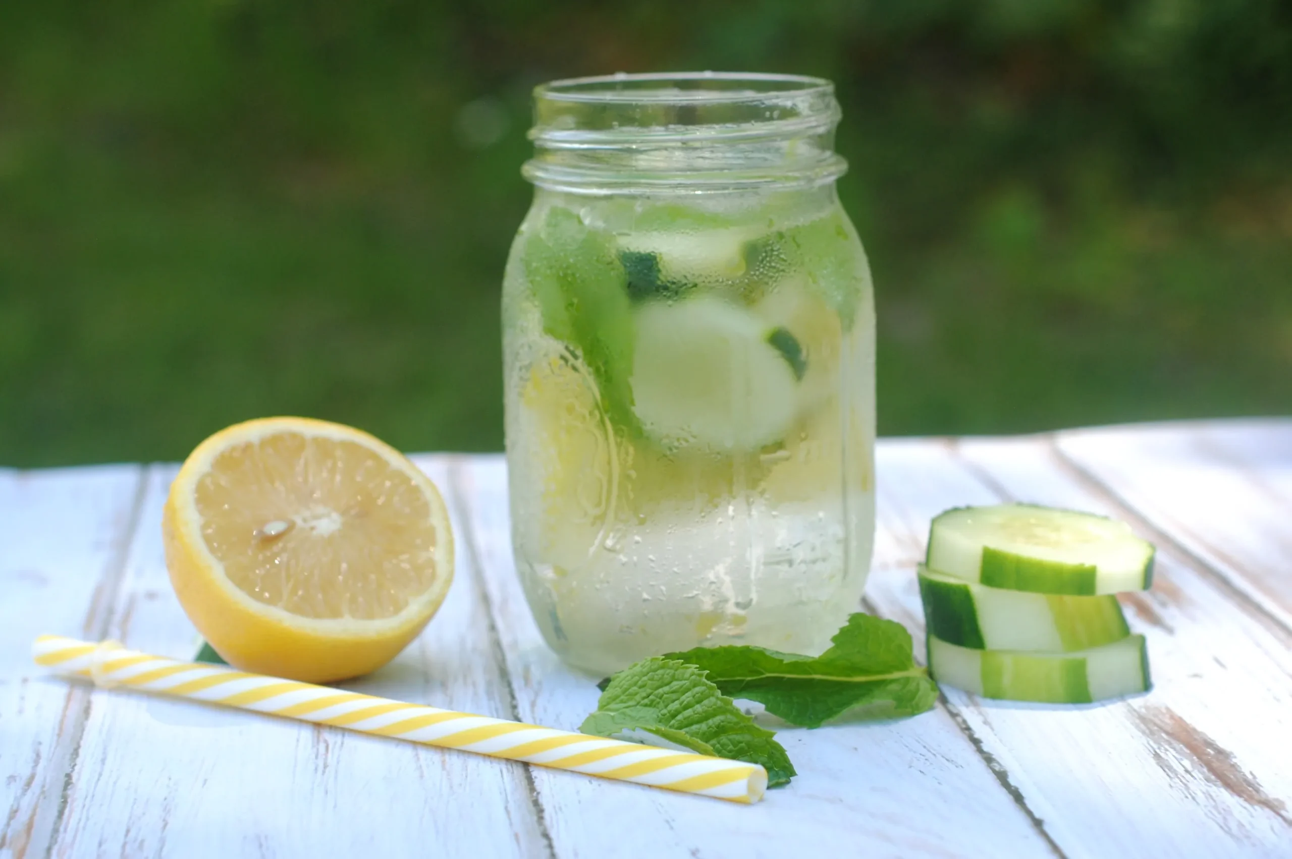 Cucumber Lemon Mint Infused Water