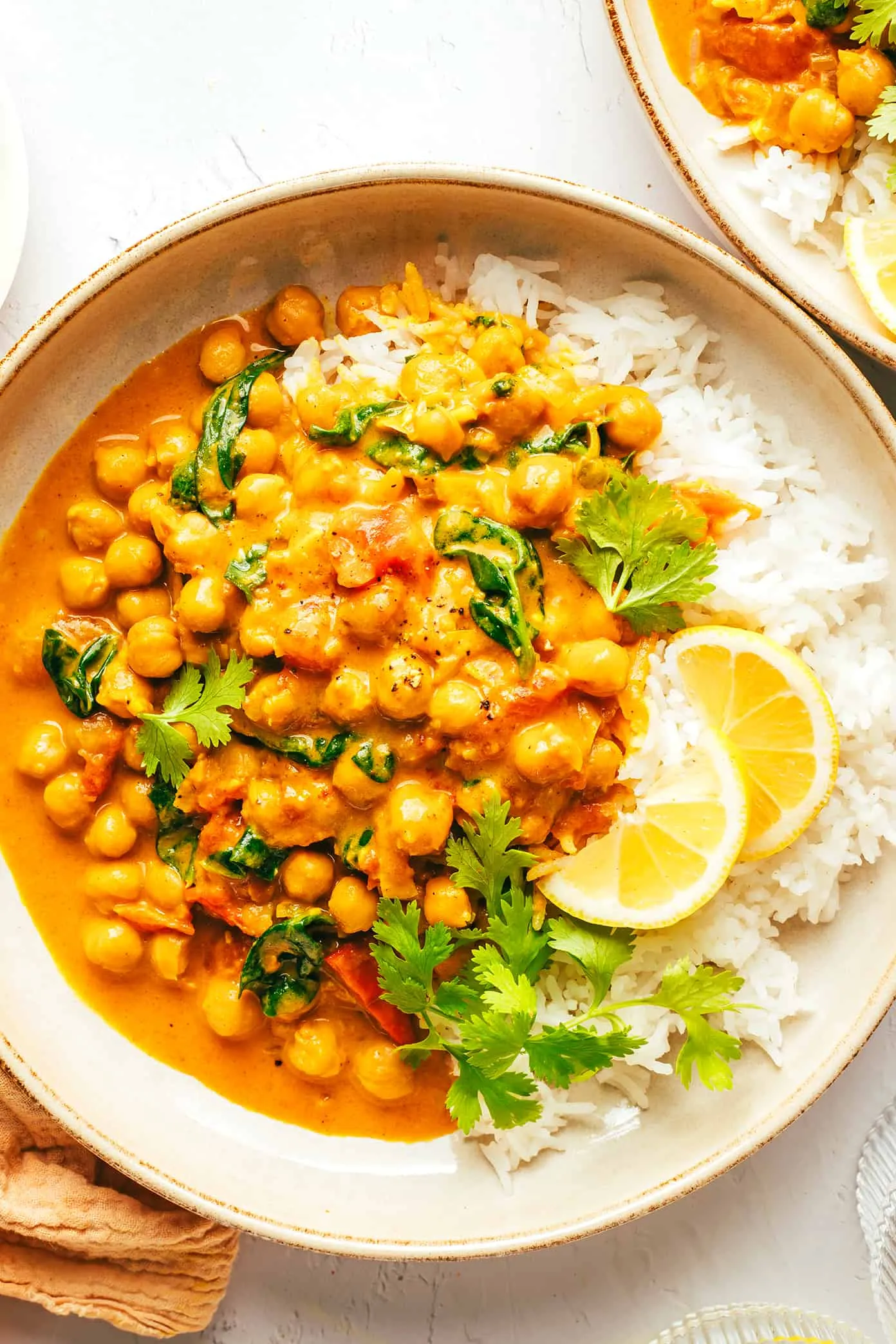 Curried Chickpeas and Rice