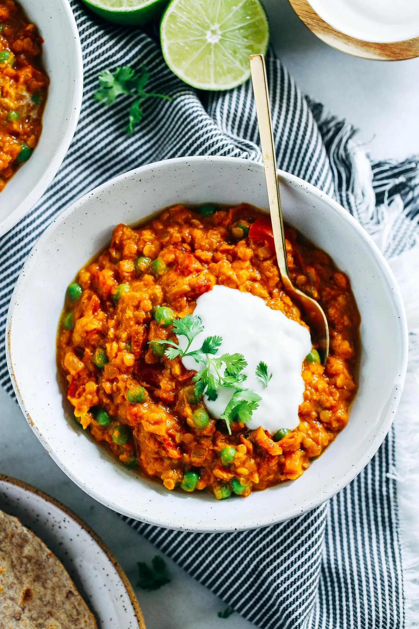 Curried Red Lentil Sweet Potato Stew