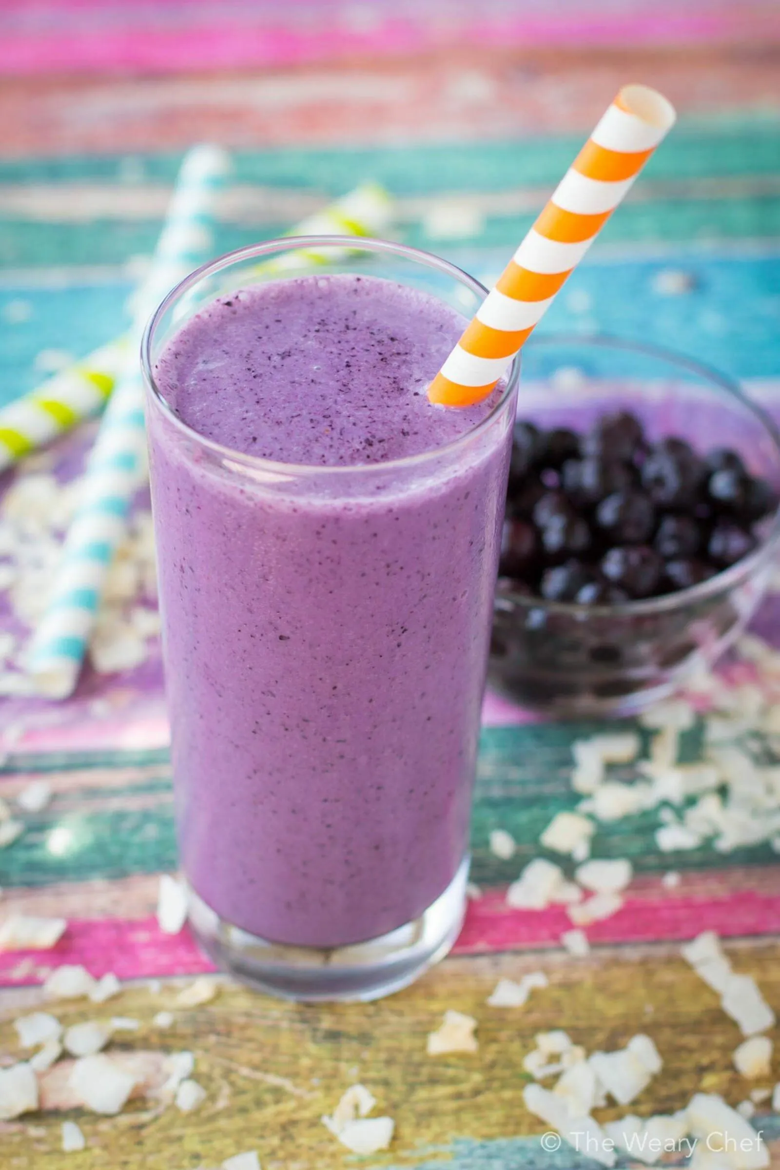 Dairy Free Blueberry Milkshake