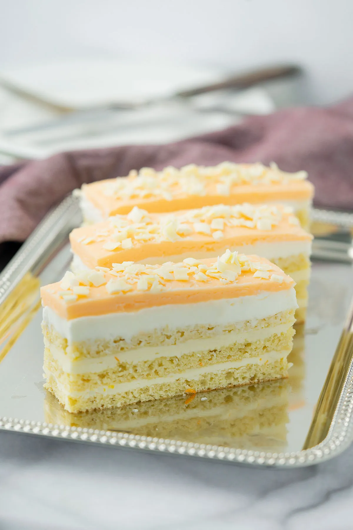 Daring Baker Creamsicle Opera Cake