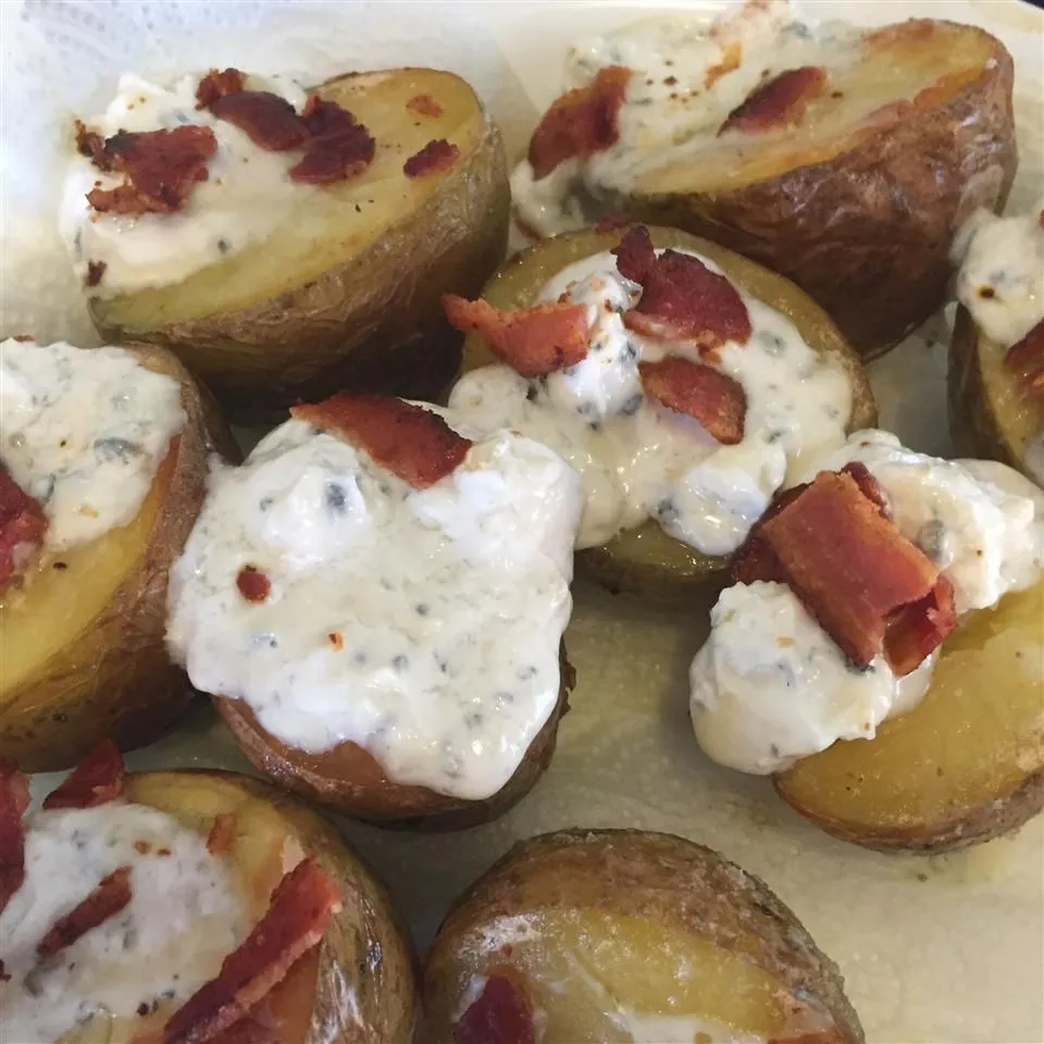 Date Gorgonzola Stuffed Sweet Potatoes