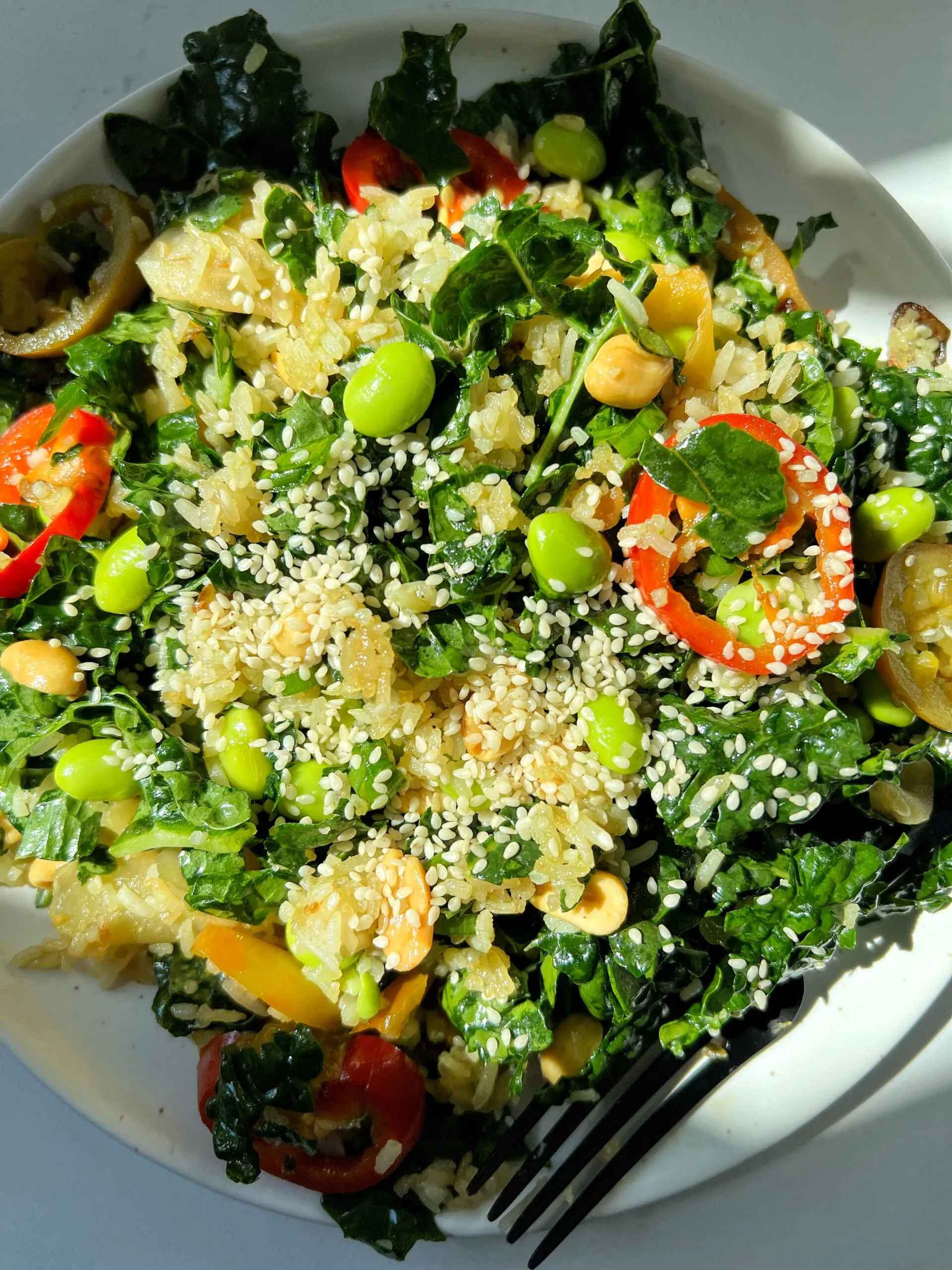 Delicious Crispy Rice Salad Gluten Free