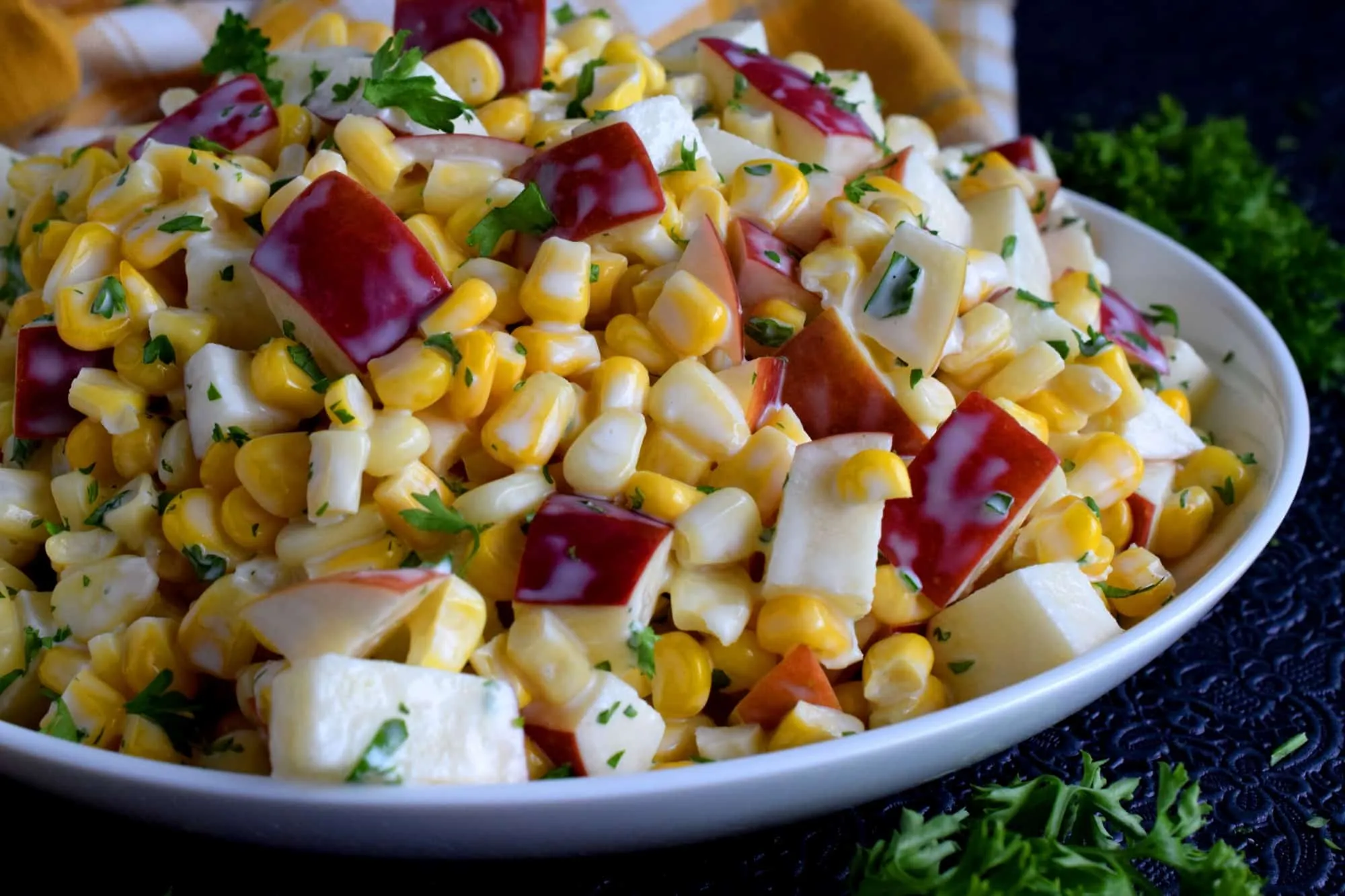 Delicious Fresh Corn Salad with Apple Cider Vinaigrette