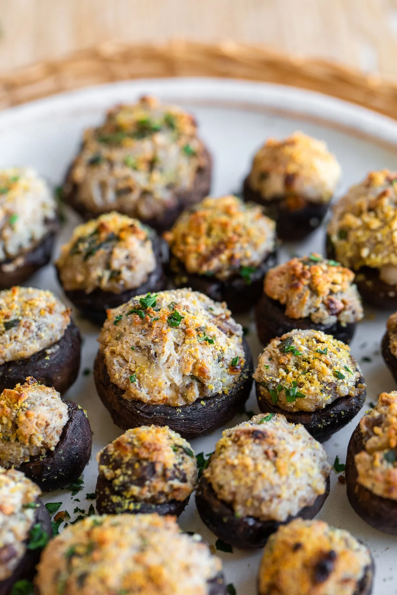 Delicious Vegetarian Appetizer Stuffed Mushrooms