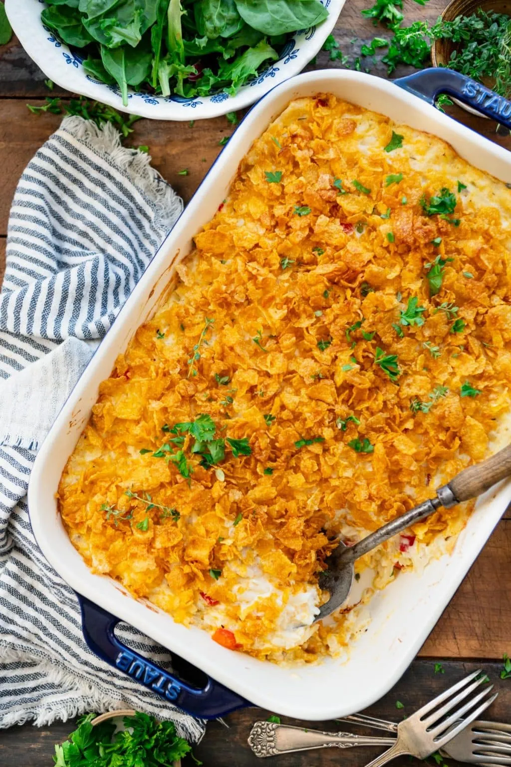 Dump Bake Chicken Potato Casserole