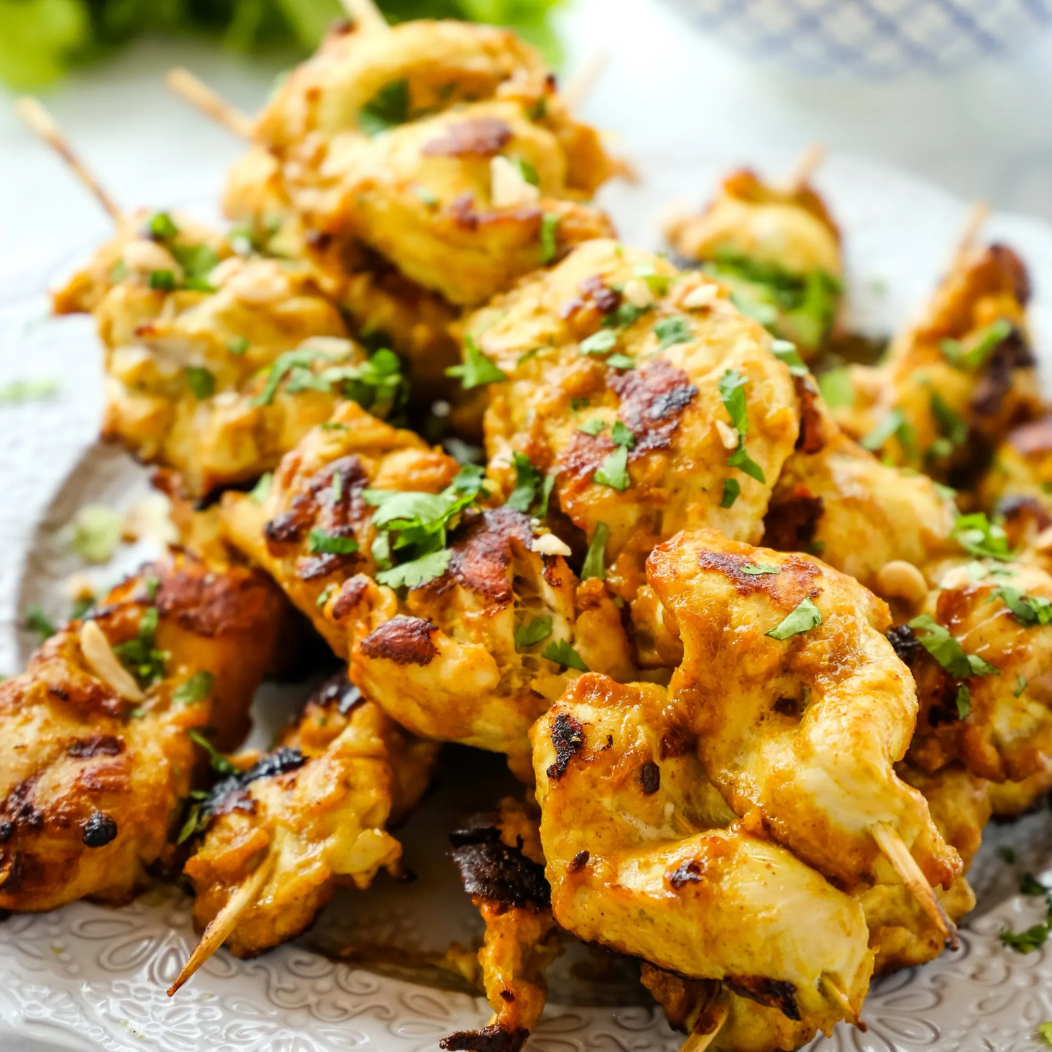 Easy Chicken Satay with Peanut Sauce