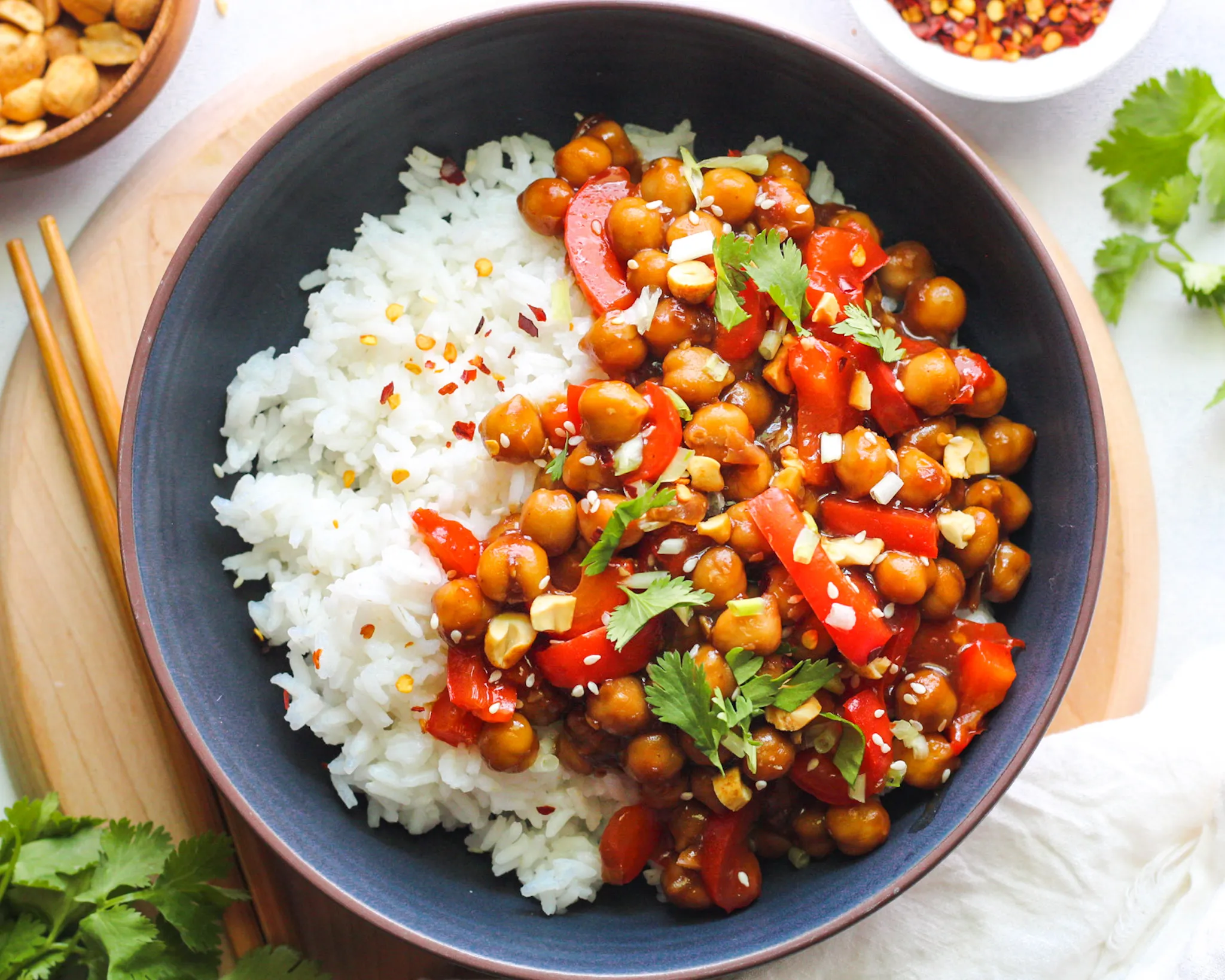 Easy Chickpea Vegetable Stir Fry