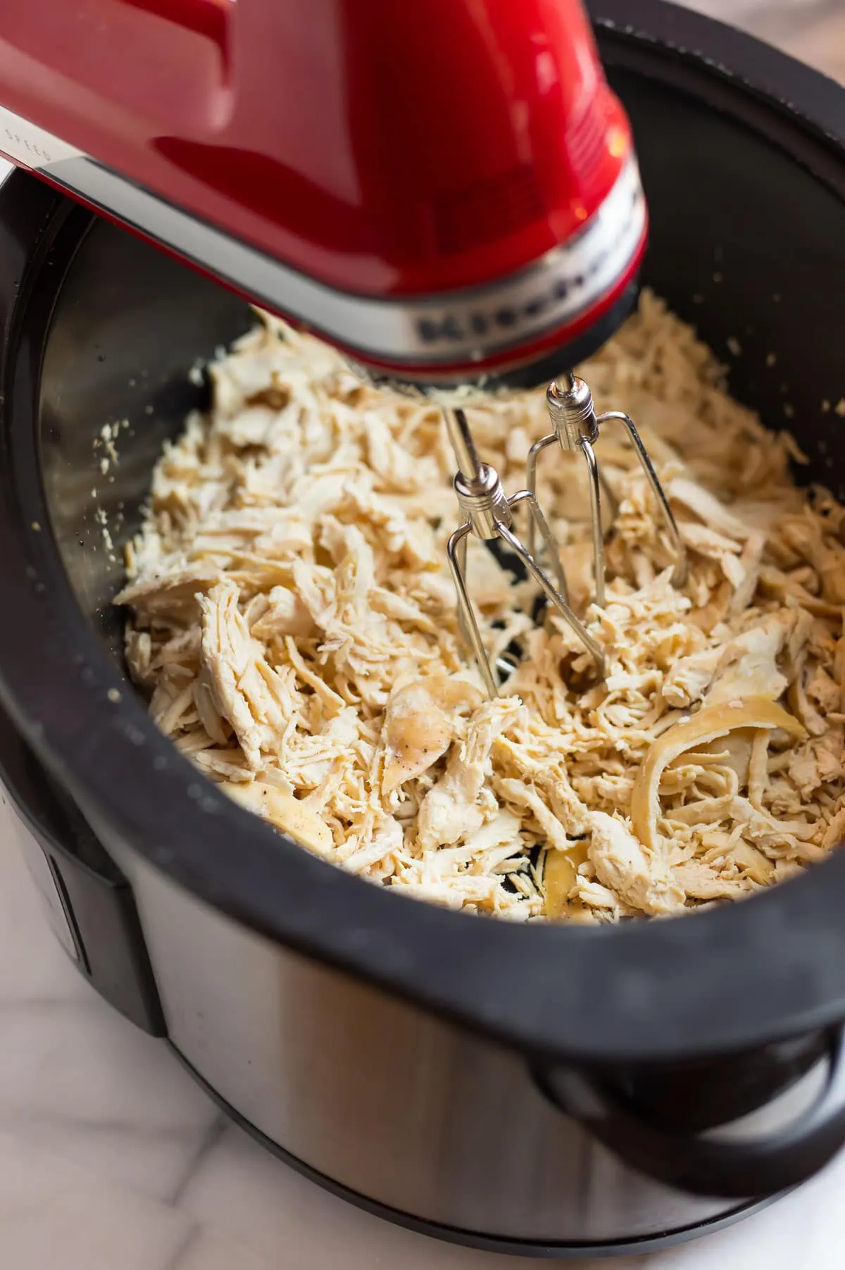 Easy Crockpot Shredded Chicken for Batch Cooking