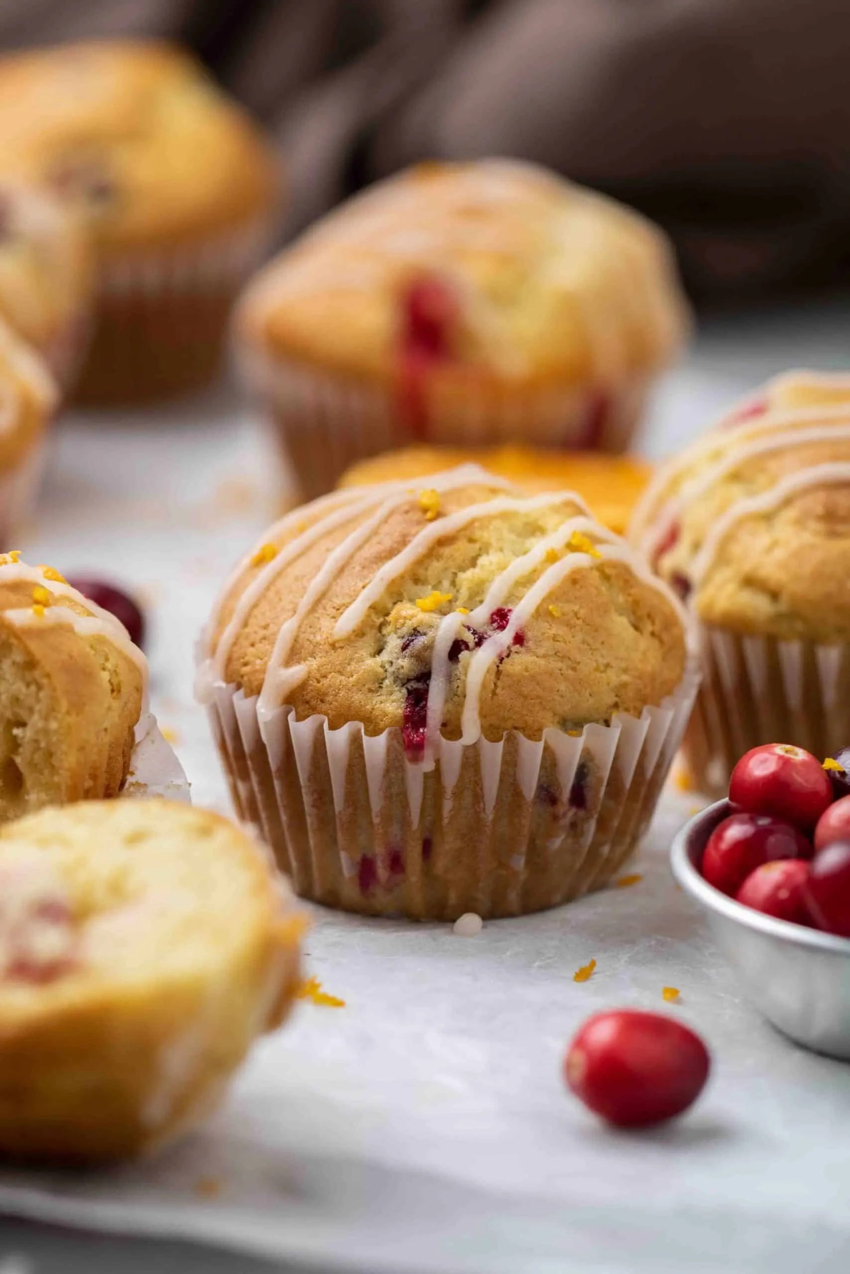 Easy Dried Cranberry and Orange Muffins