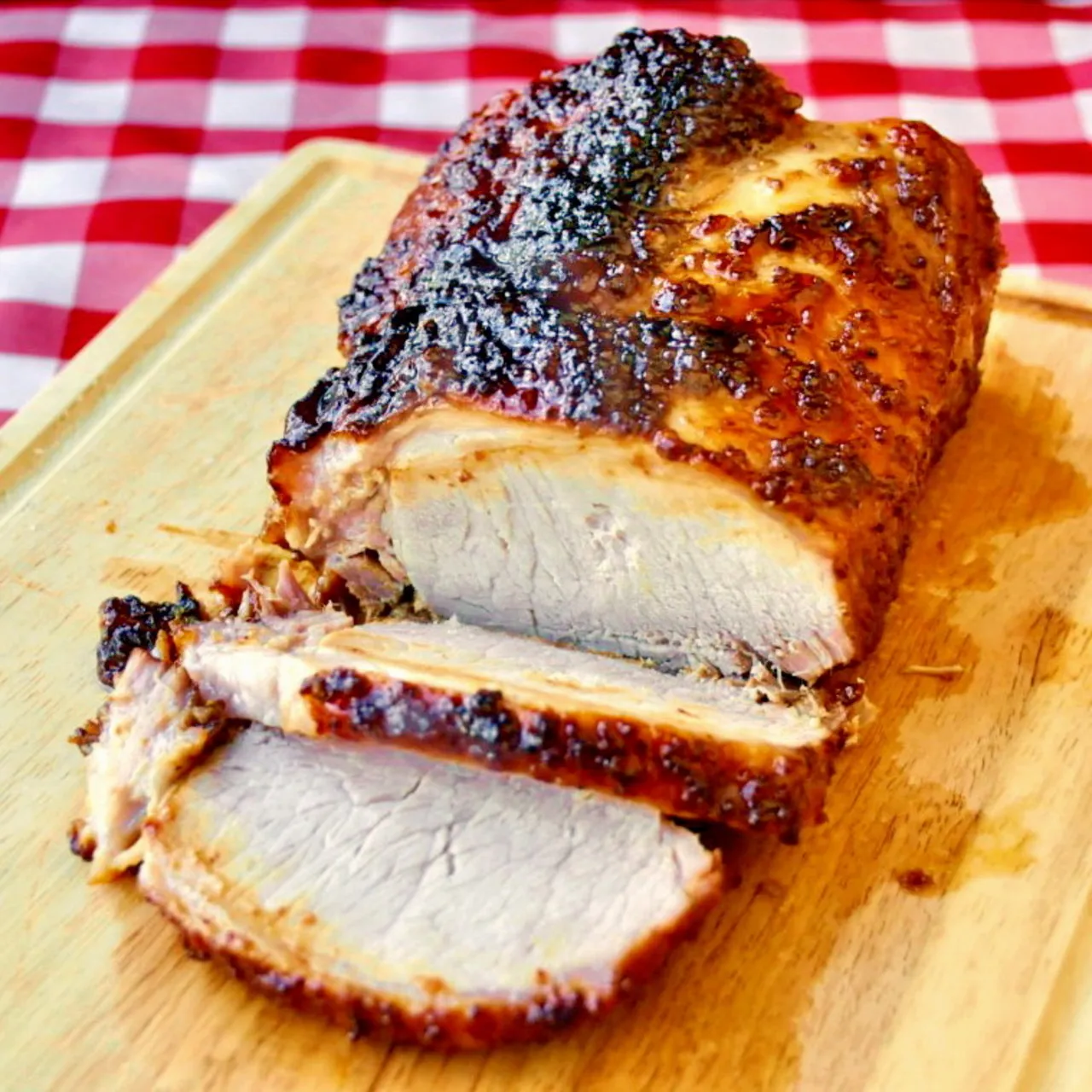 Easy Glazed Brown Sugar Dijon Pork Loin