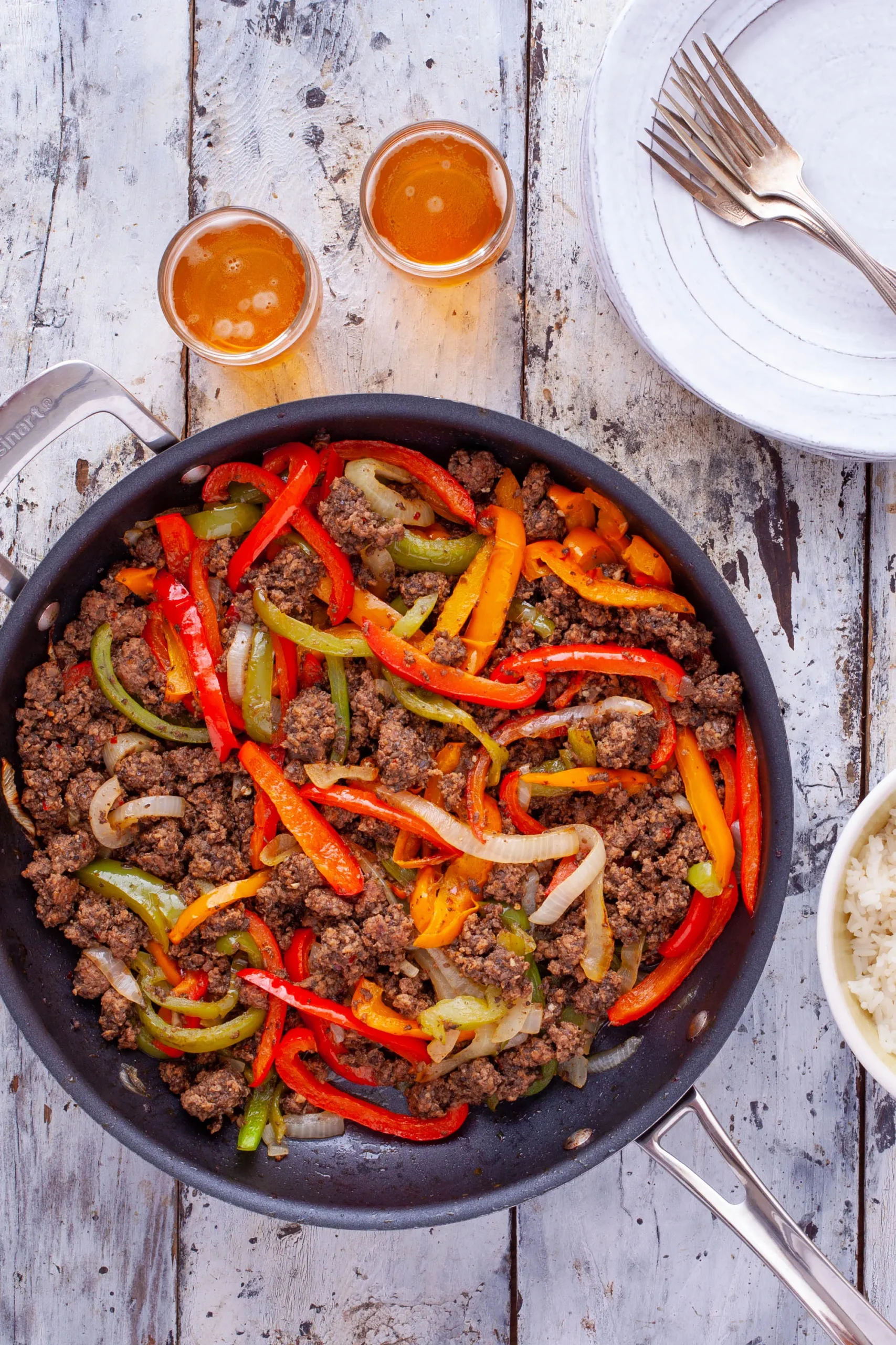 Easy Ground Beef Fajitas