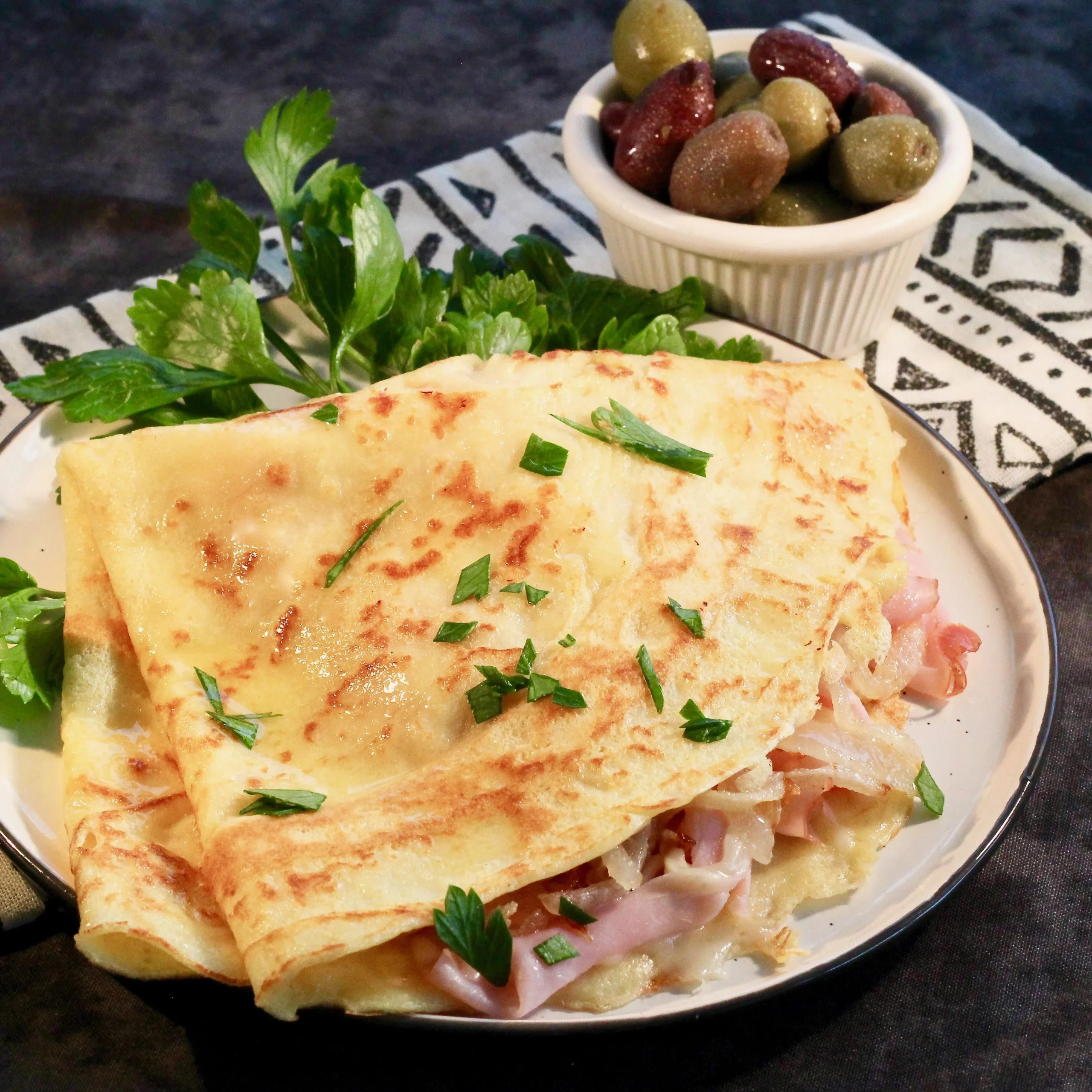Easy Ham and Cheese Crepes