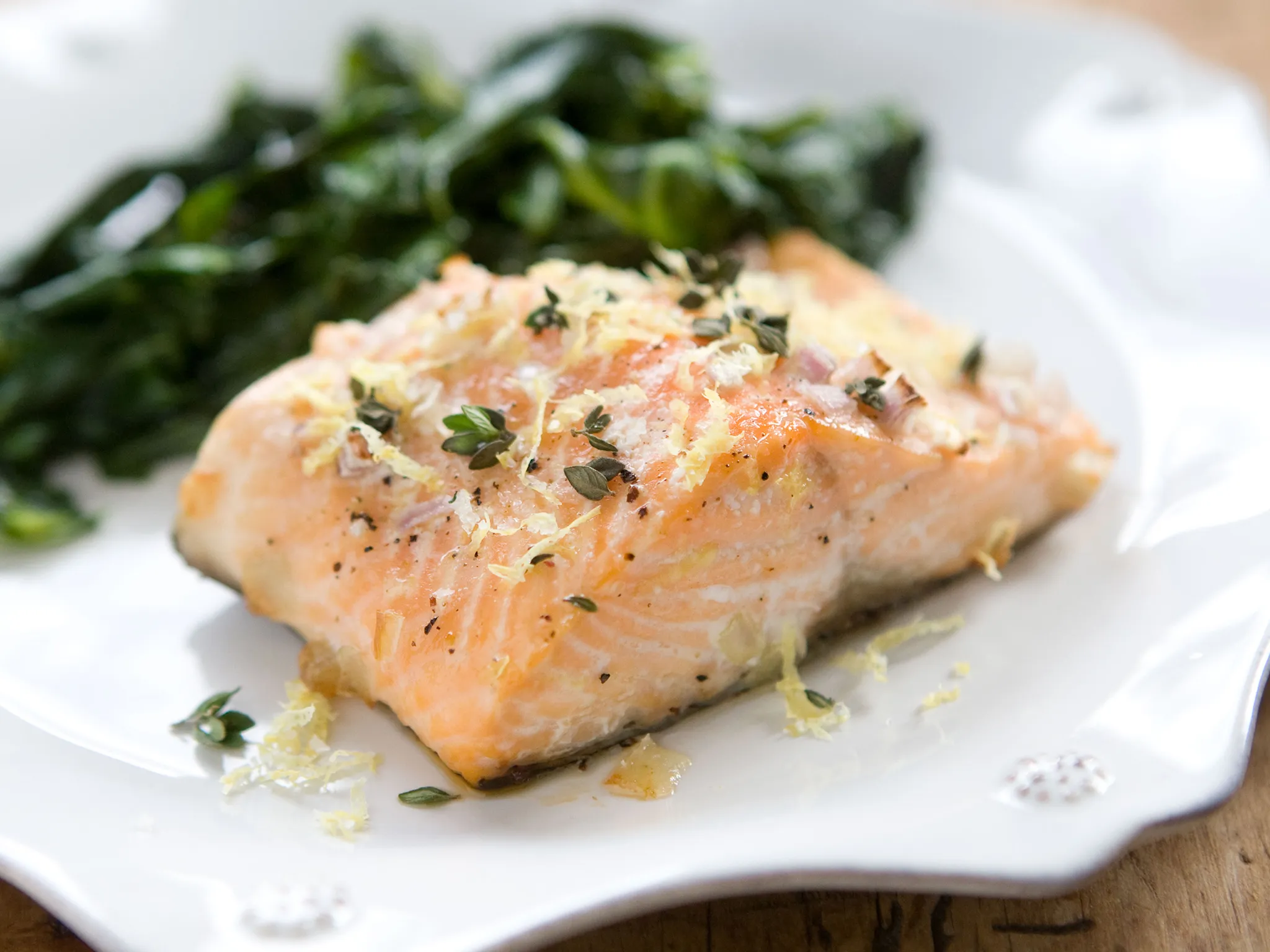 Easy Lemon Thyme Roasted Salmon