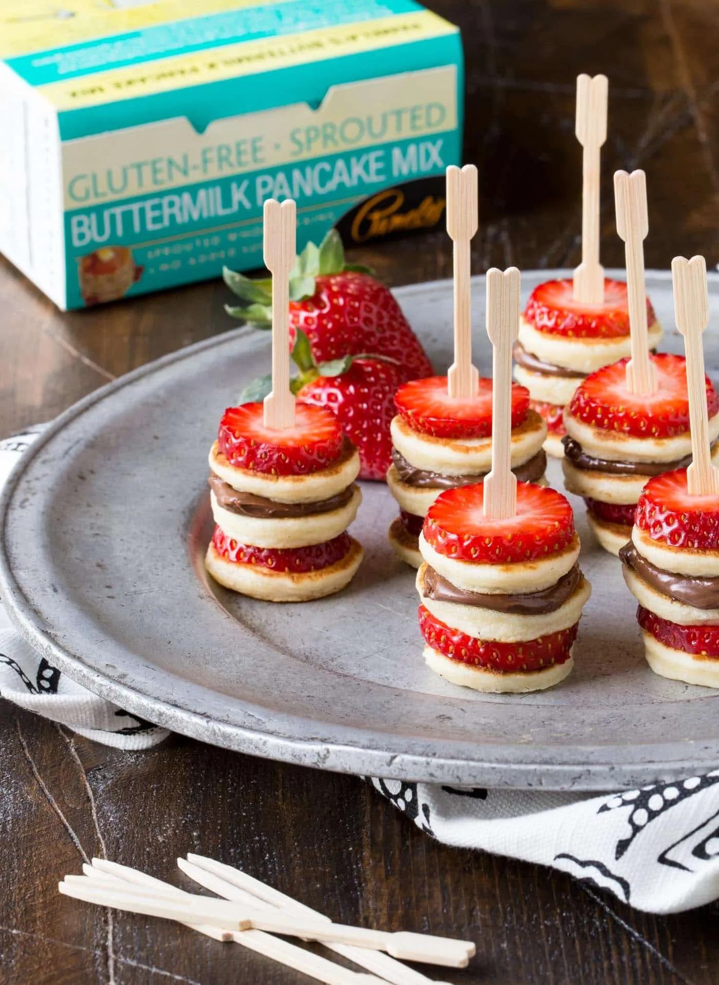 Easy Mini Pancake Skewers