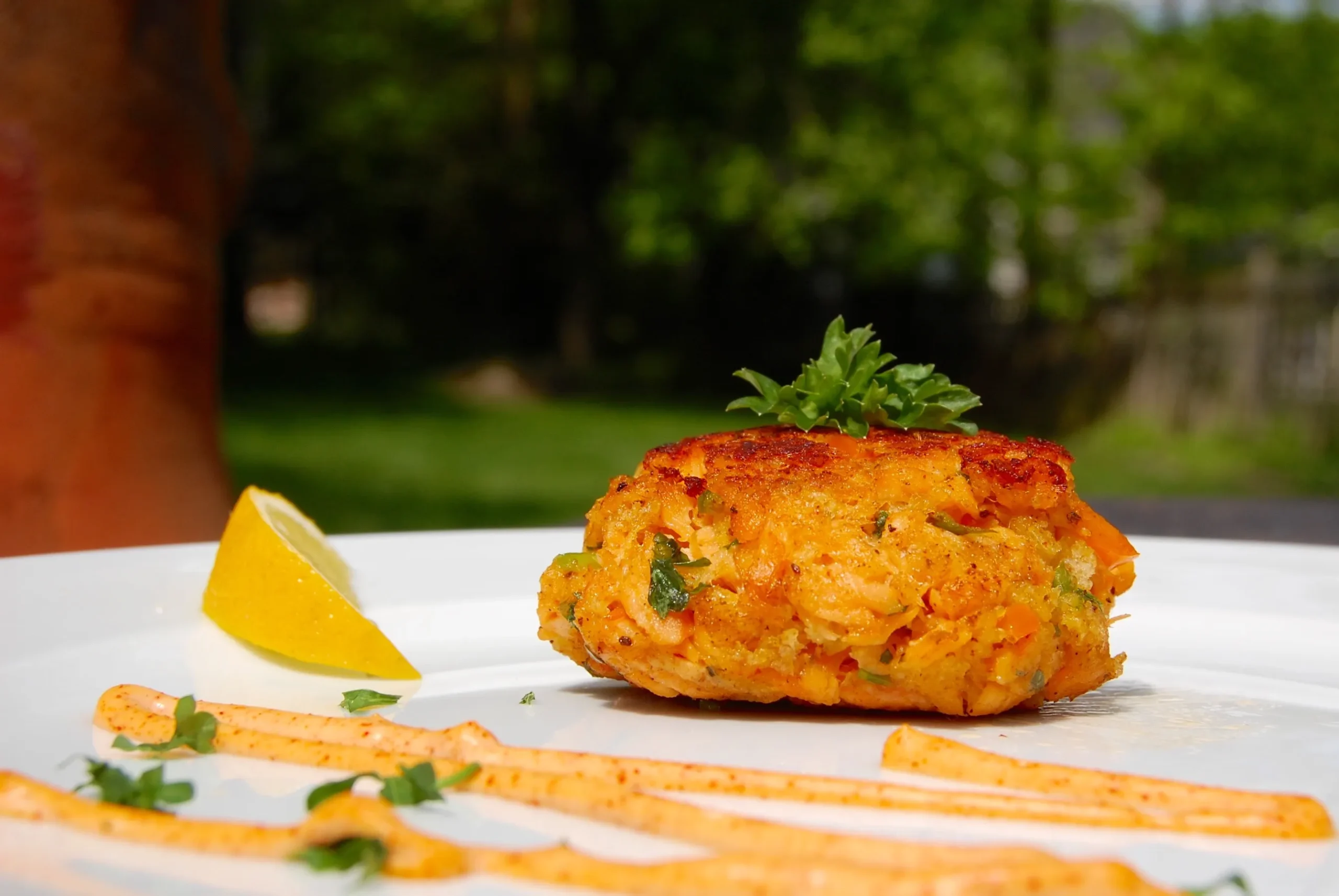 Easy Salmon Cakes with Chipotle Lime Sauce