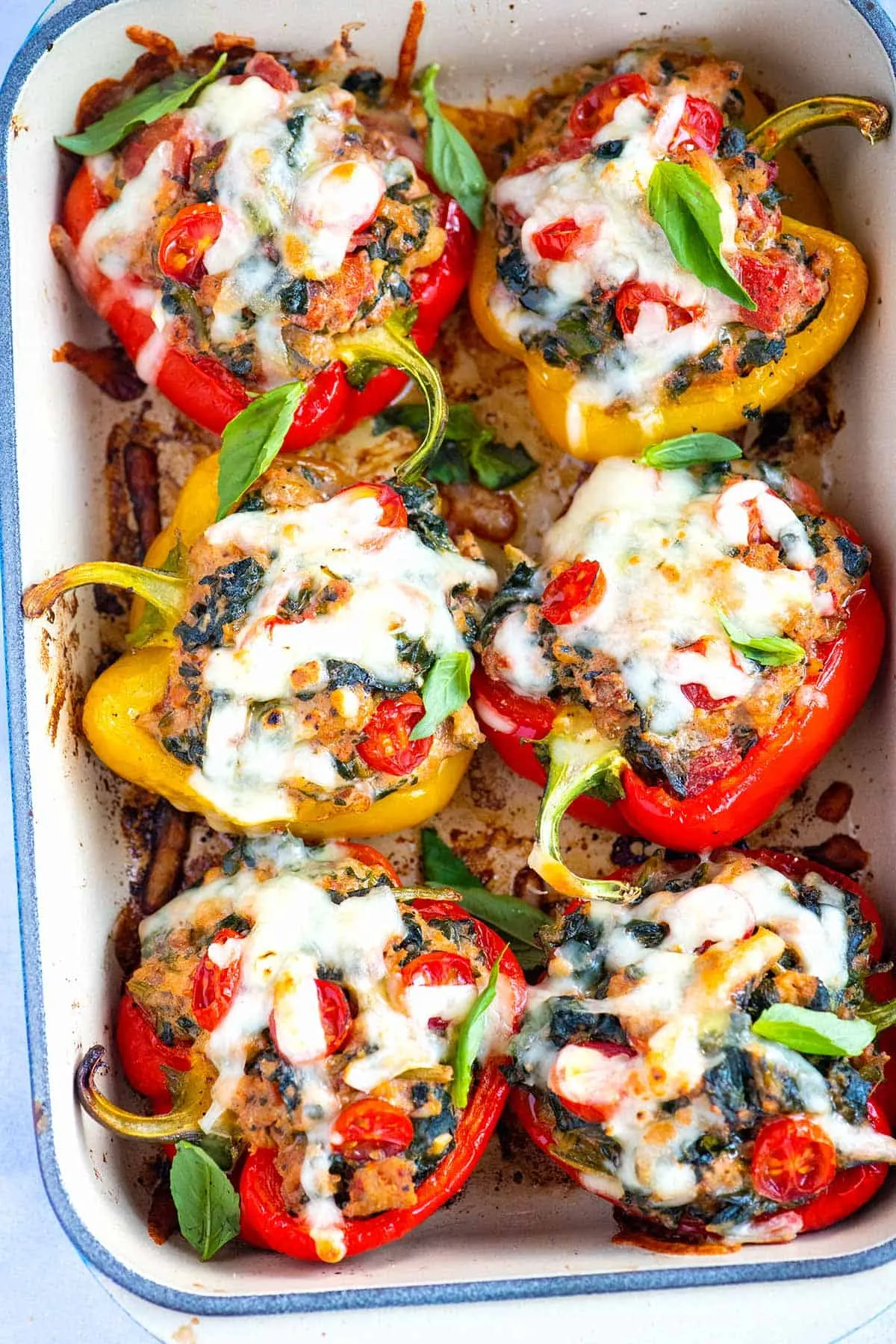 Easy Sausage Stuffed Pepper Rings