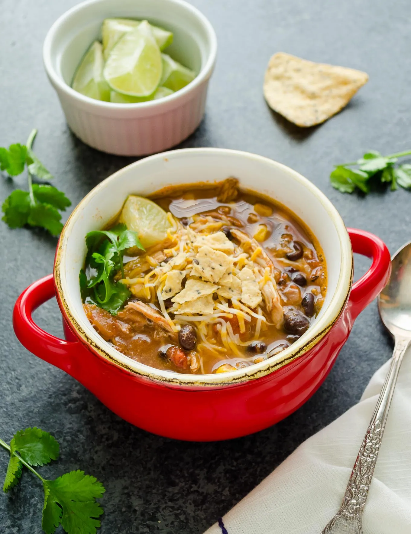 Easy Slow Cooker Tortilla Soup