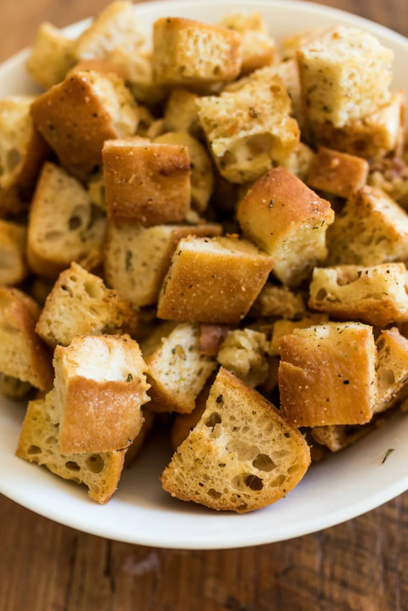 Easy Sourdough Italian Croutons