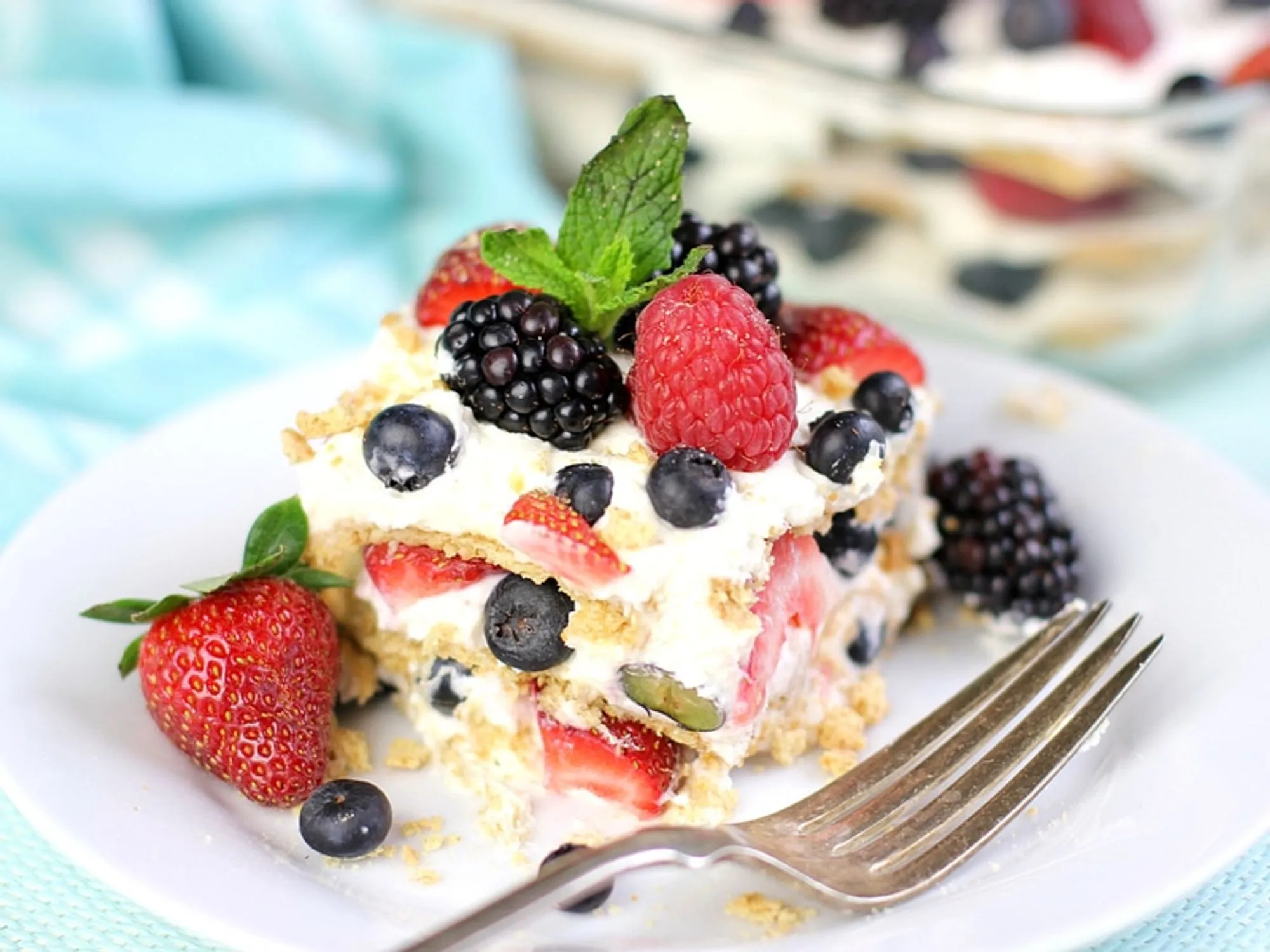 Easy Summer Berry Icebox Cake