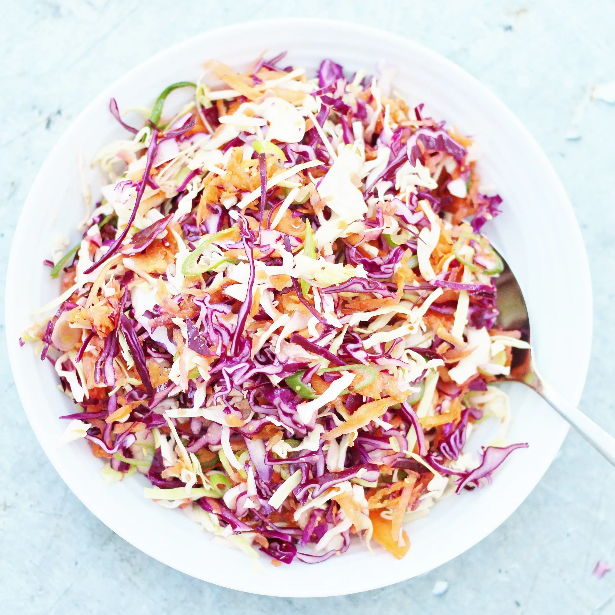 Easy Vegan Coleslaw No Mayo