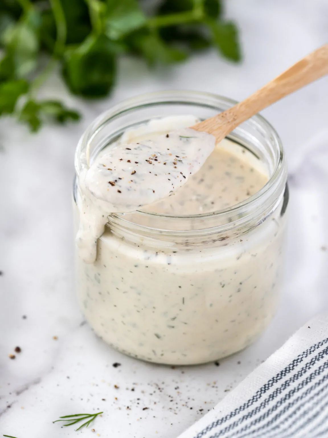 Easy Vegan Ranch Dressing Oil Free