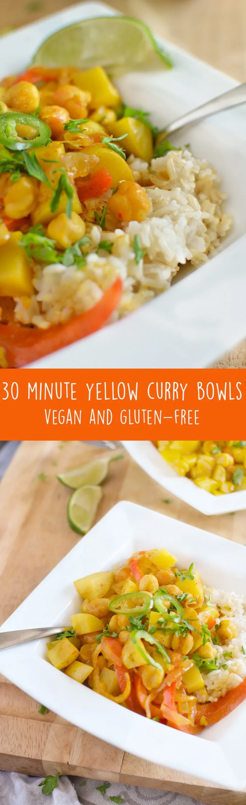 Easy Vegan Yellow Curry Bowls
