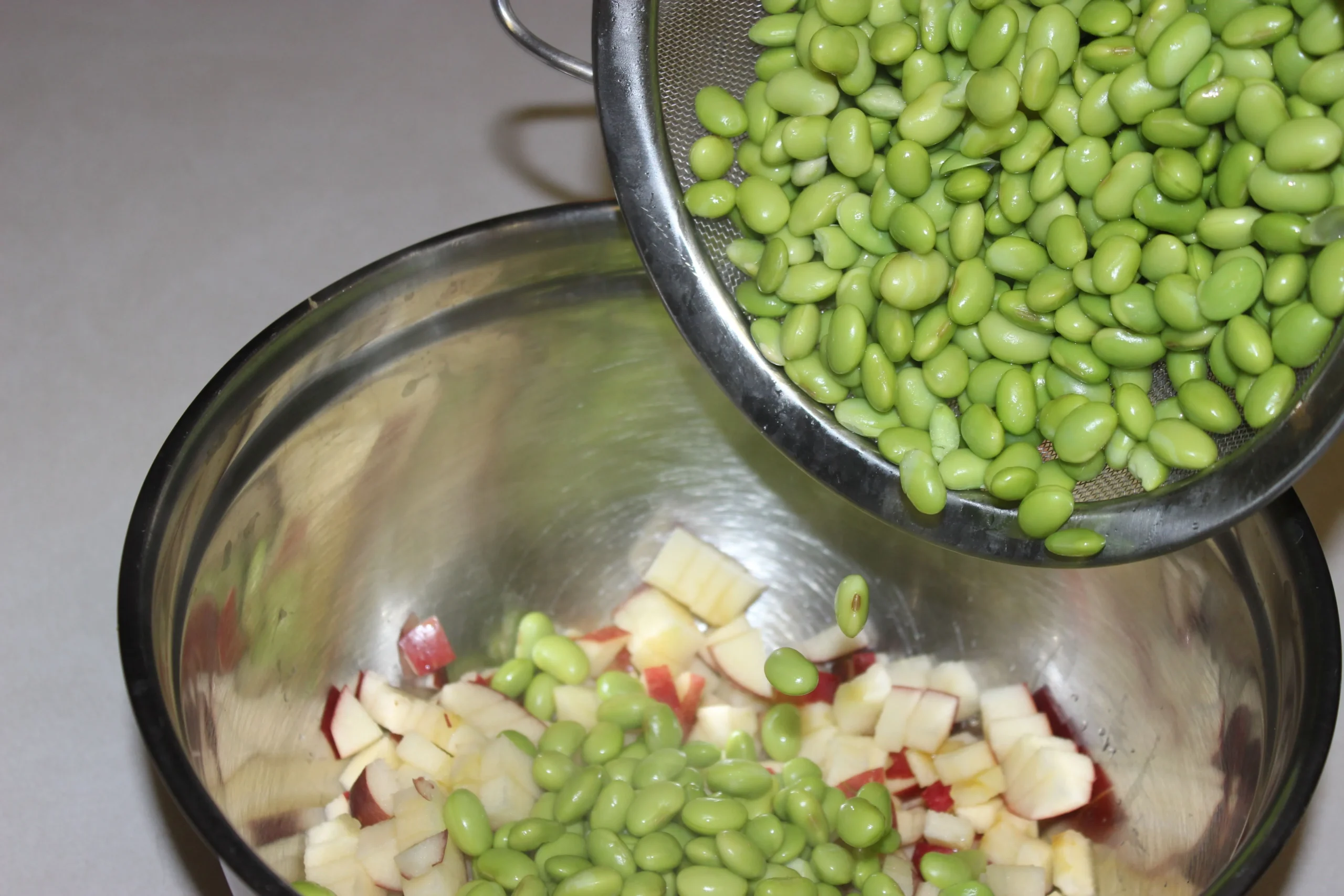 Edamame, Chickpea, and Apple Power Salad