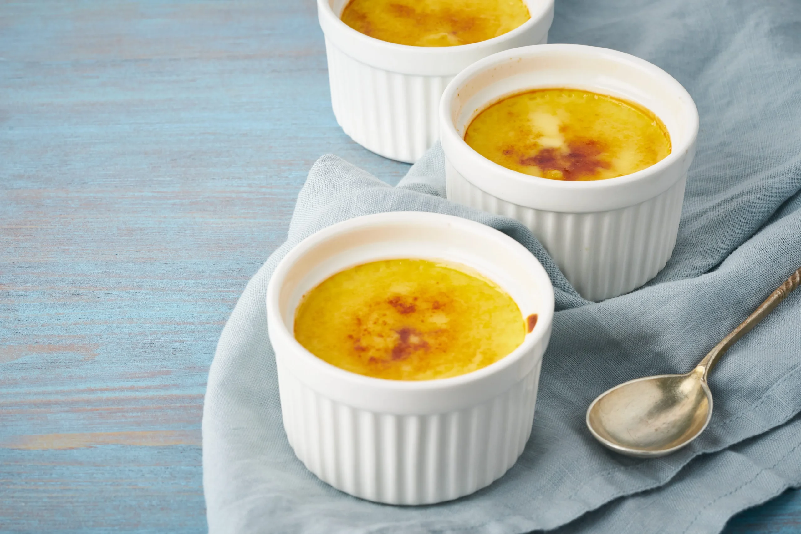 Egg Custard with Rum Sauce