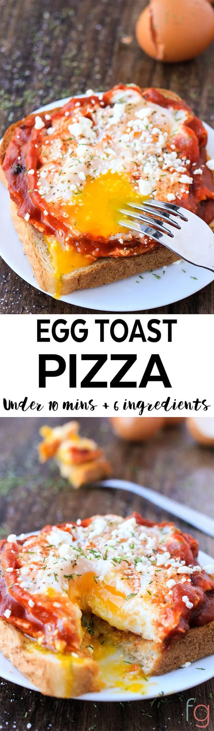 Egg Toast Pizza Easy Breakfast Idea