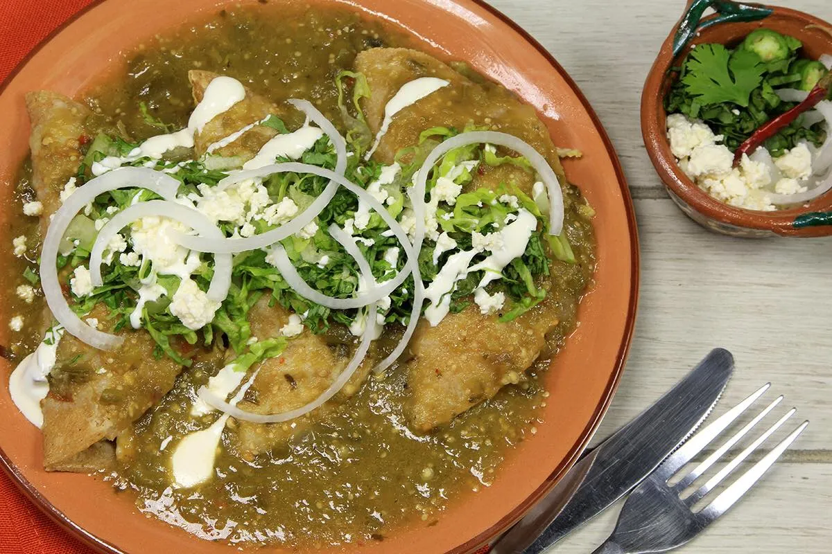 Enchiladas Verdes de Pescado